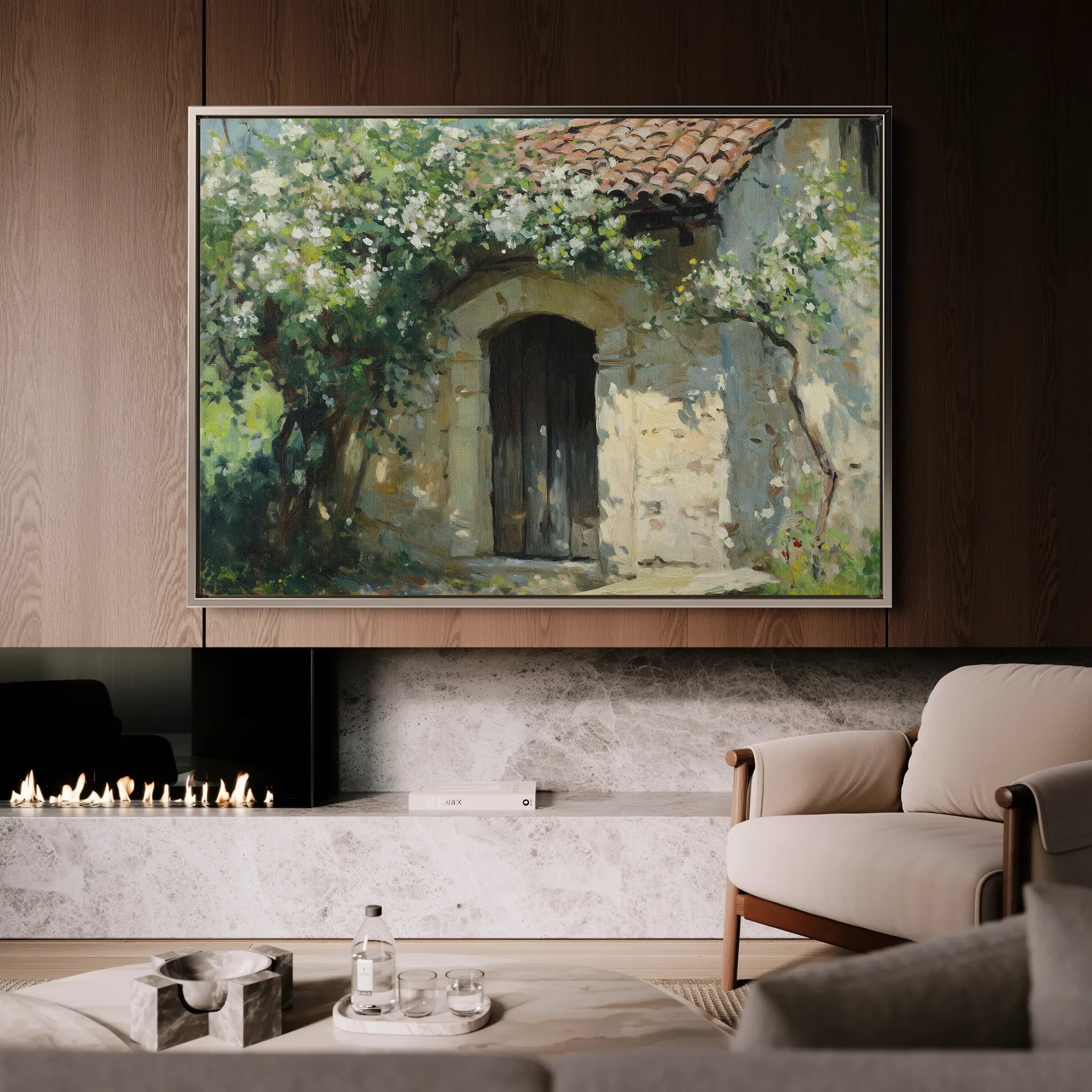 Landscape 390 Canvas Art 60 x 40 cm / Black