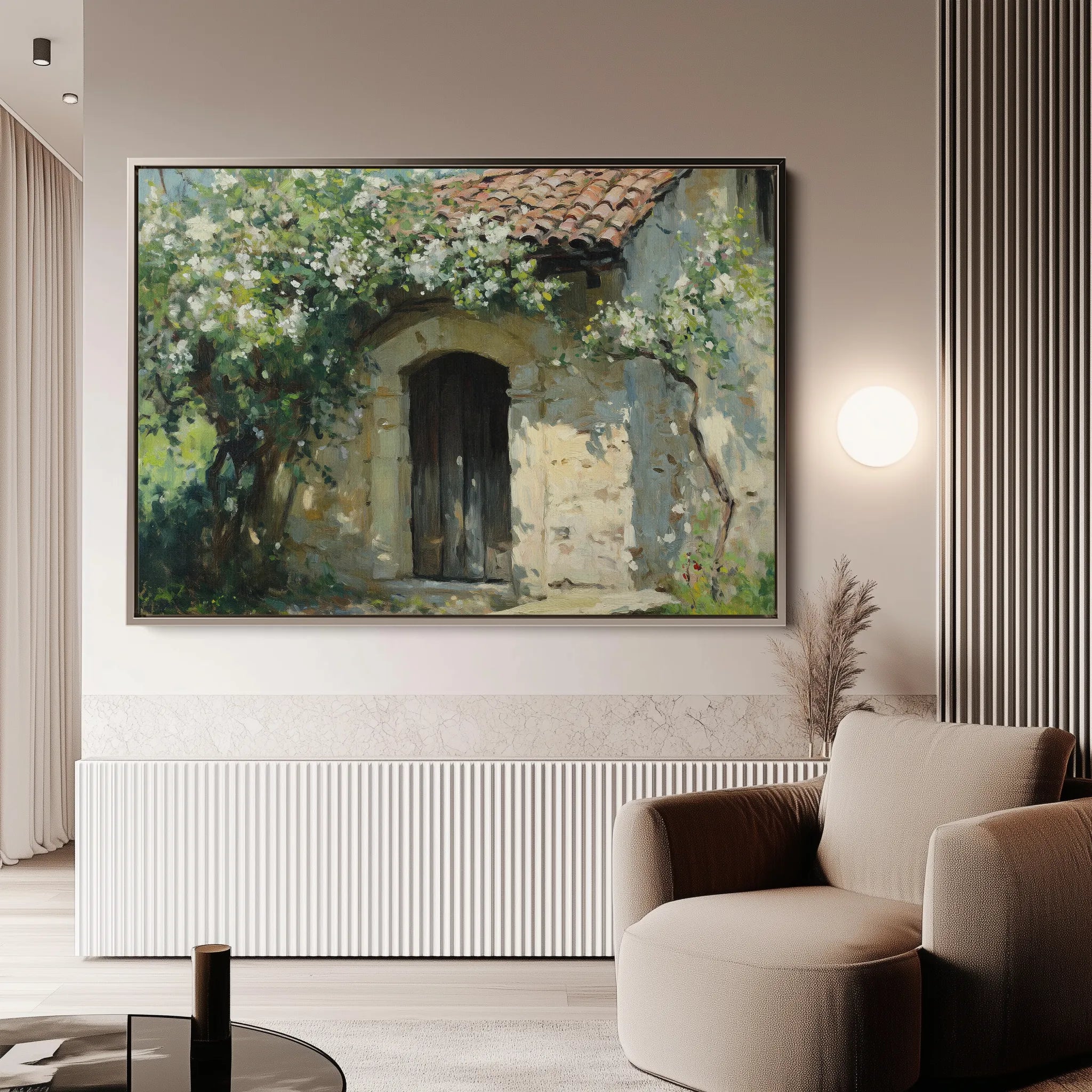 Landscape 390 Canvas Art 60 x 40 cm / Black