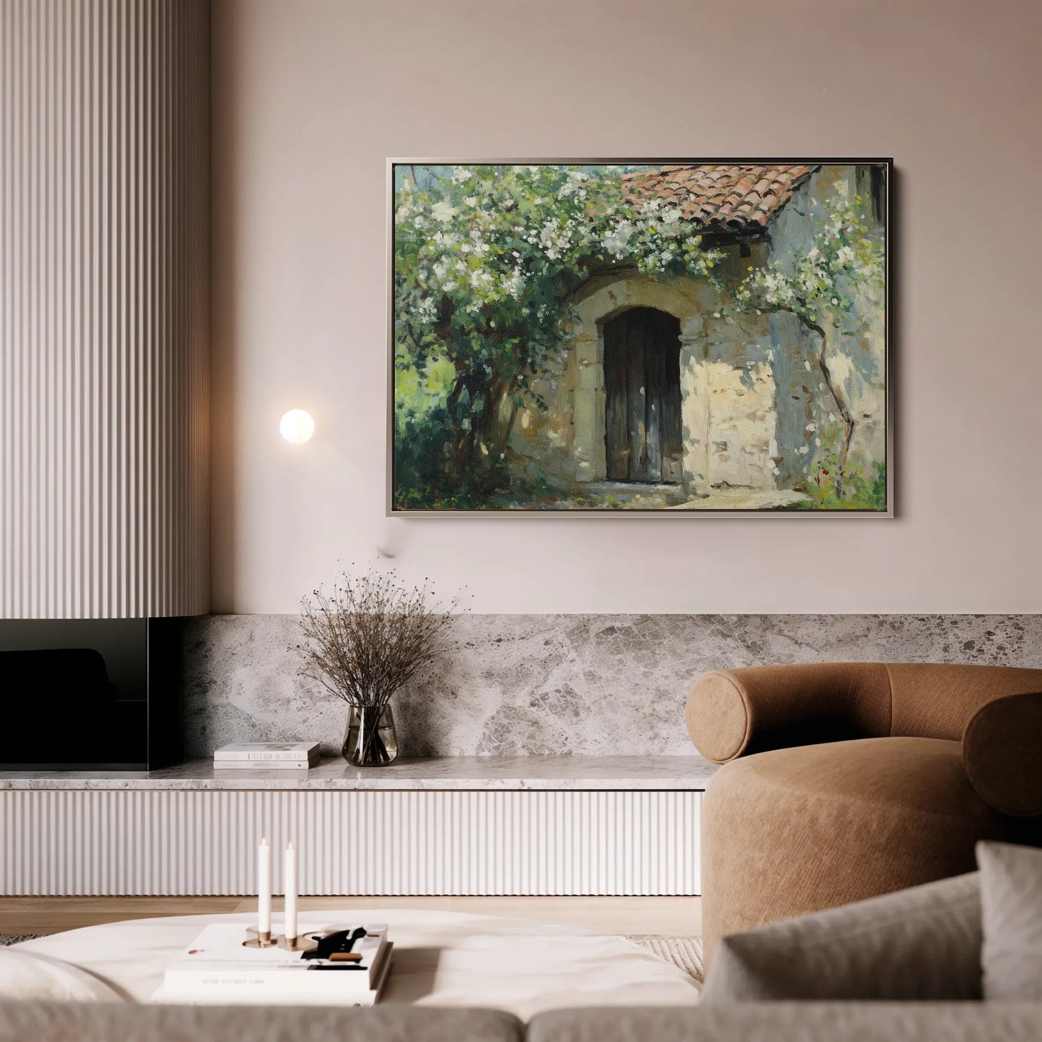 Landscape 390 Canvas Art 60 x 40 cm / Black
