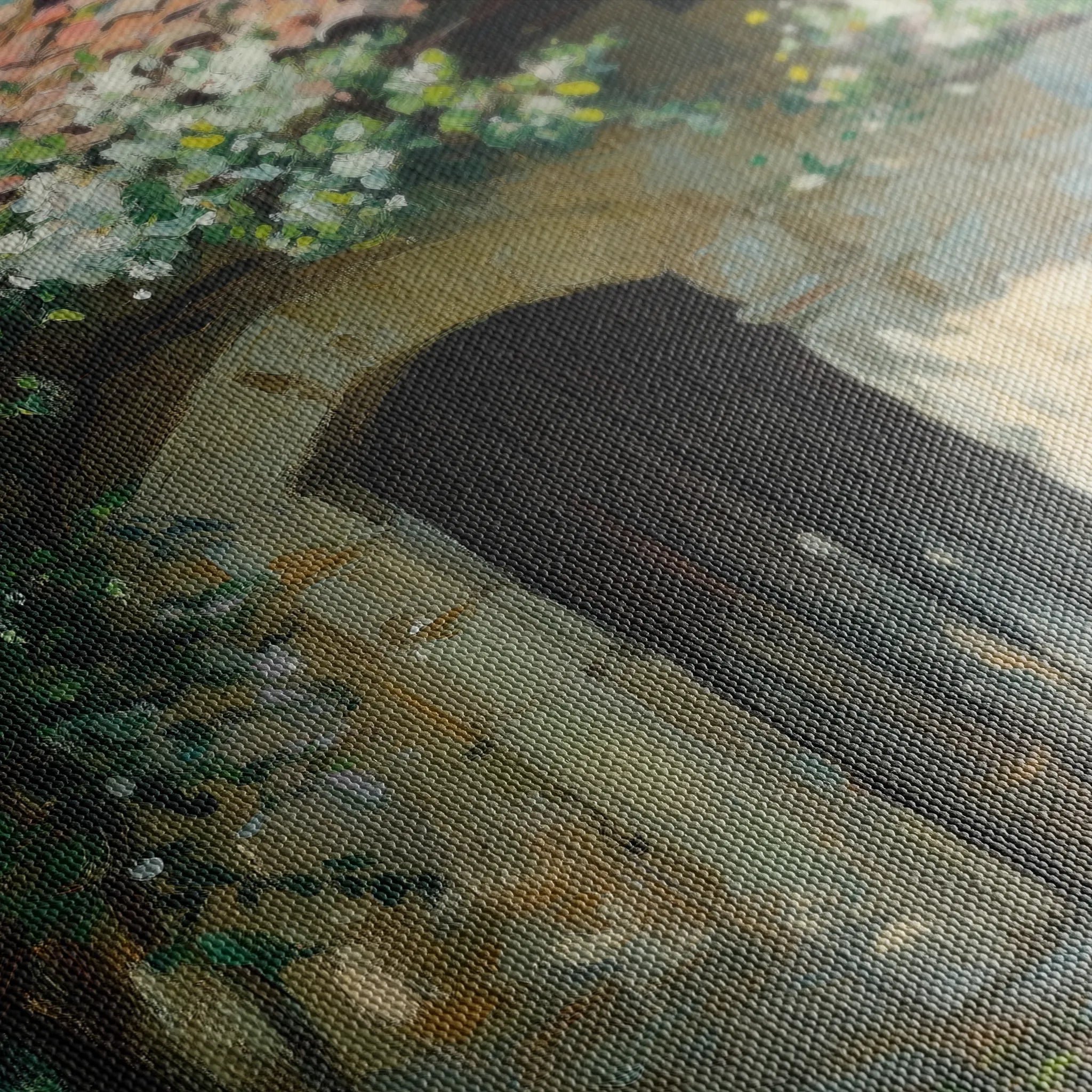 Landscape 390 Canvas Art 60 x 40 cm / Black
