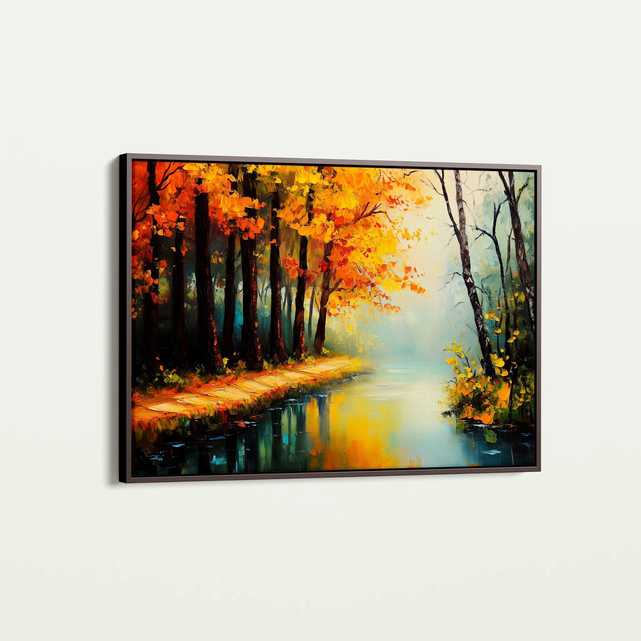 Landscape 391 Canvas Art 60 x 40 cm / Black
