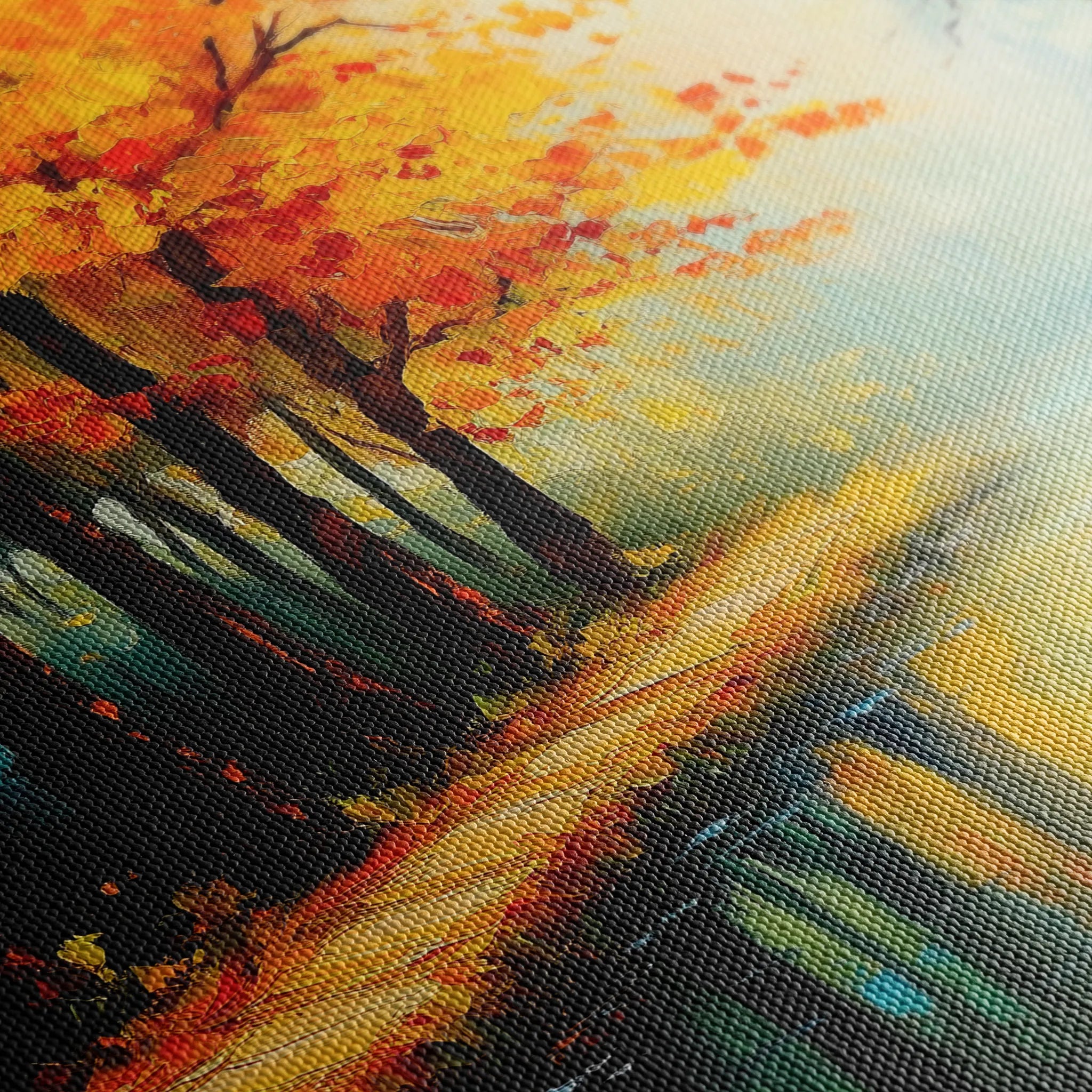 Landscape 391 Canvas Art 60 x 40 cm / Black