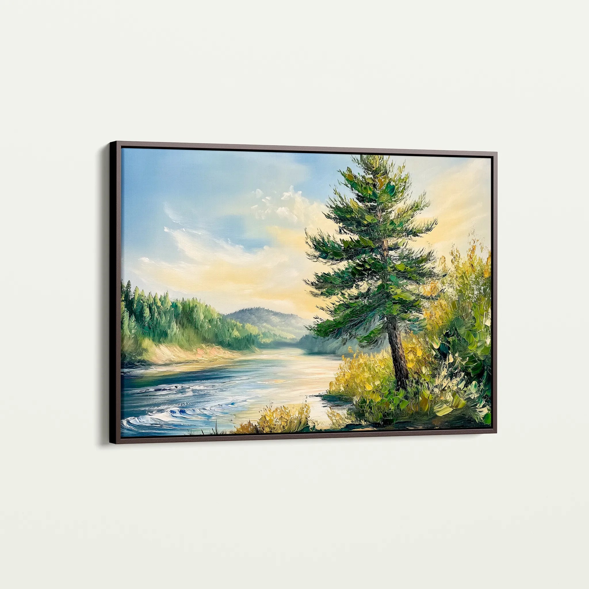 Landscape 392 Canvas Art 60 x 40 cm / Black