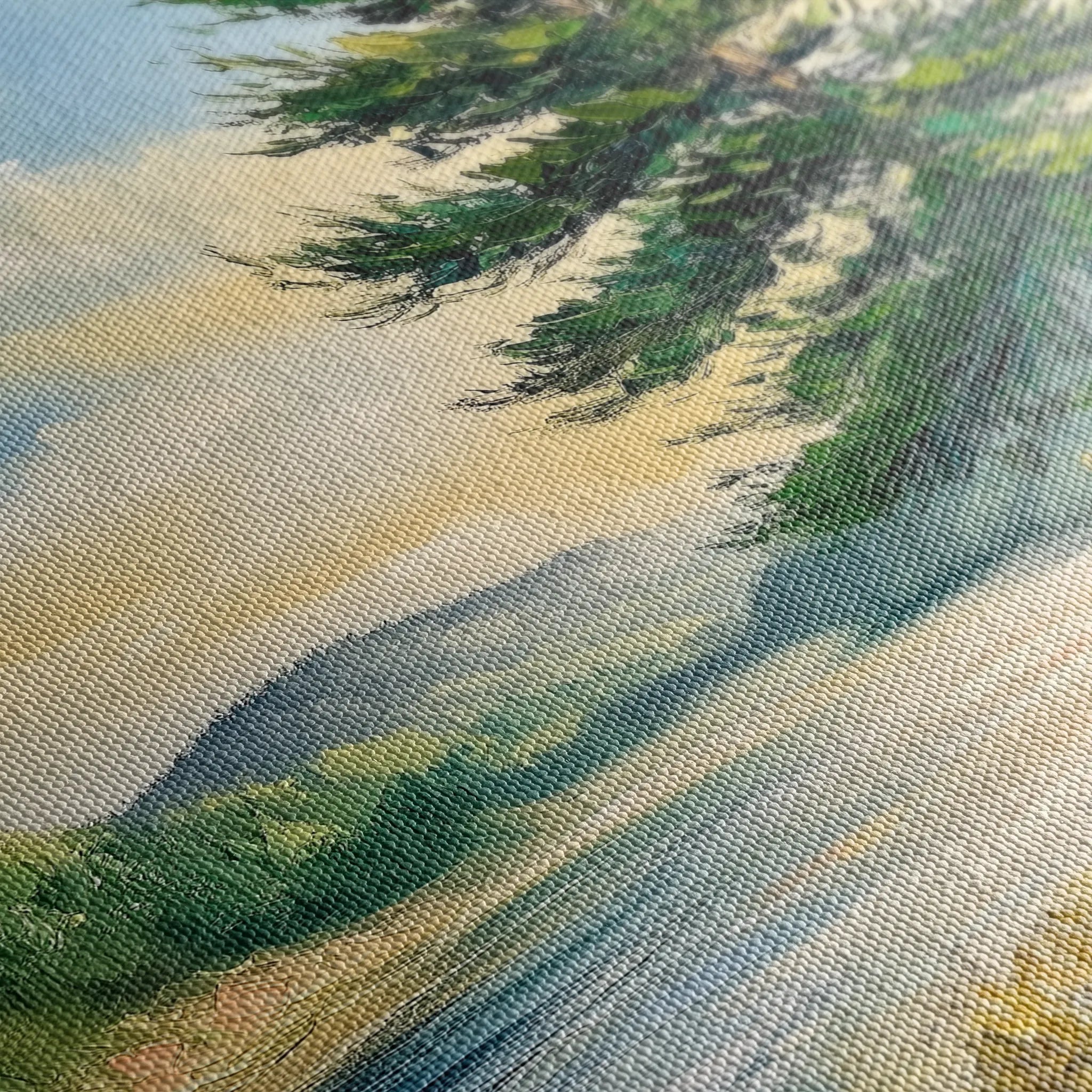 Landscape 392 Canvas Art 60 x 40 cm / Black