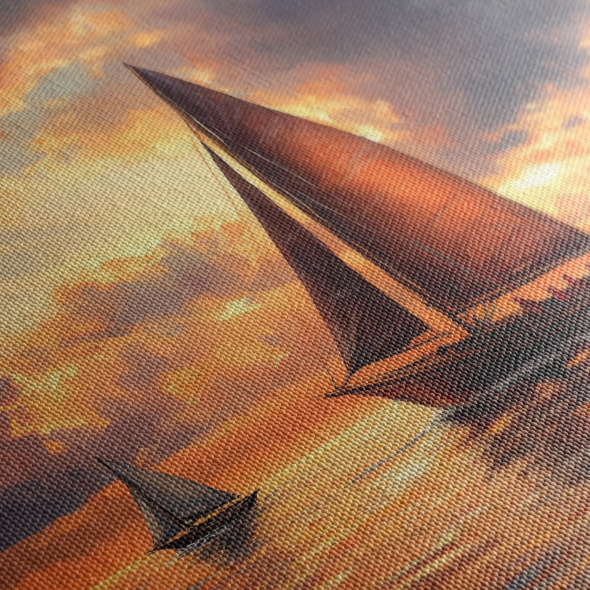 Landscape 393 Canvas Art 60 x 40 cm / Black