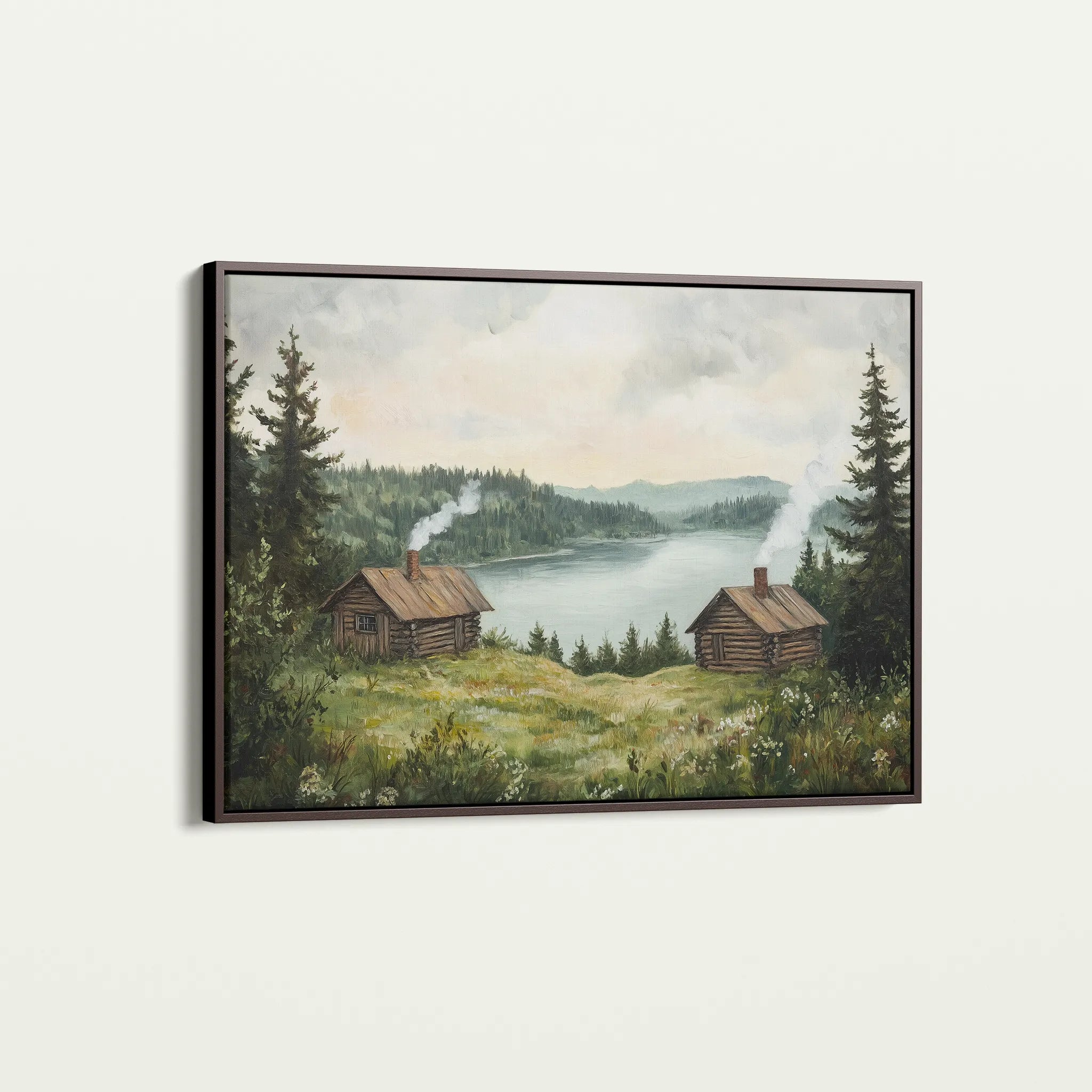 Landscape 395 Canvas Art 60 x 40 cm / Black