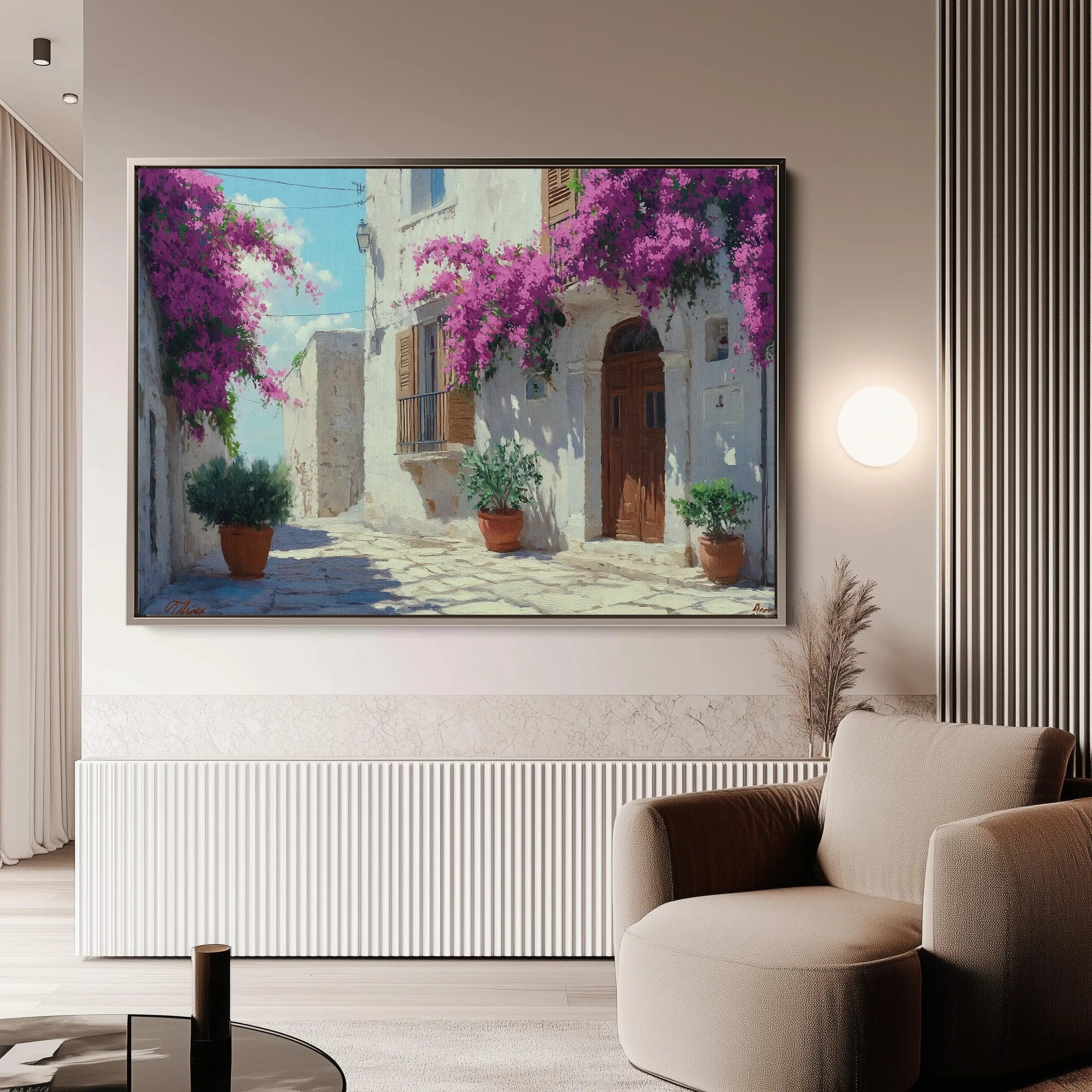 Landscape 396 Canvas Art 60 x 40 cm / Black