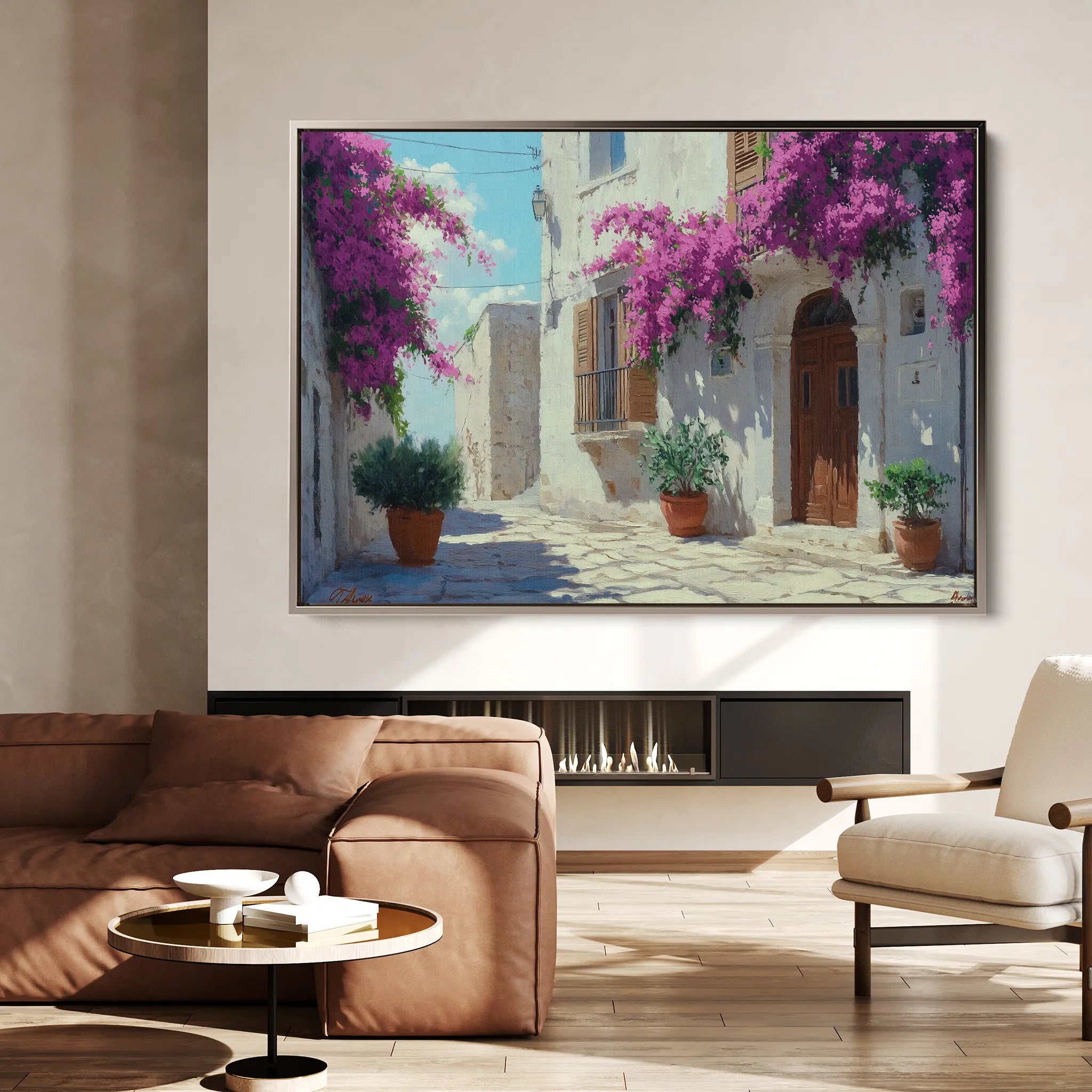 Landscape 396 Canvas Art 60 x 40 cm / Black
