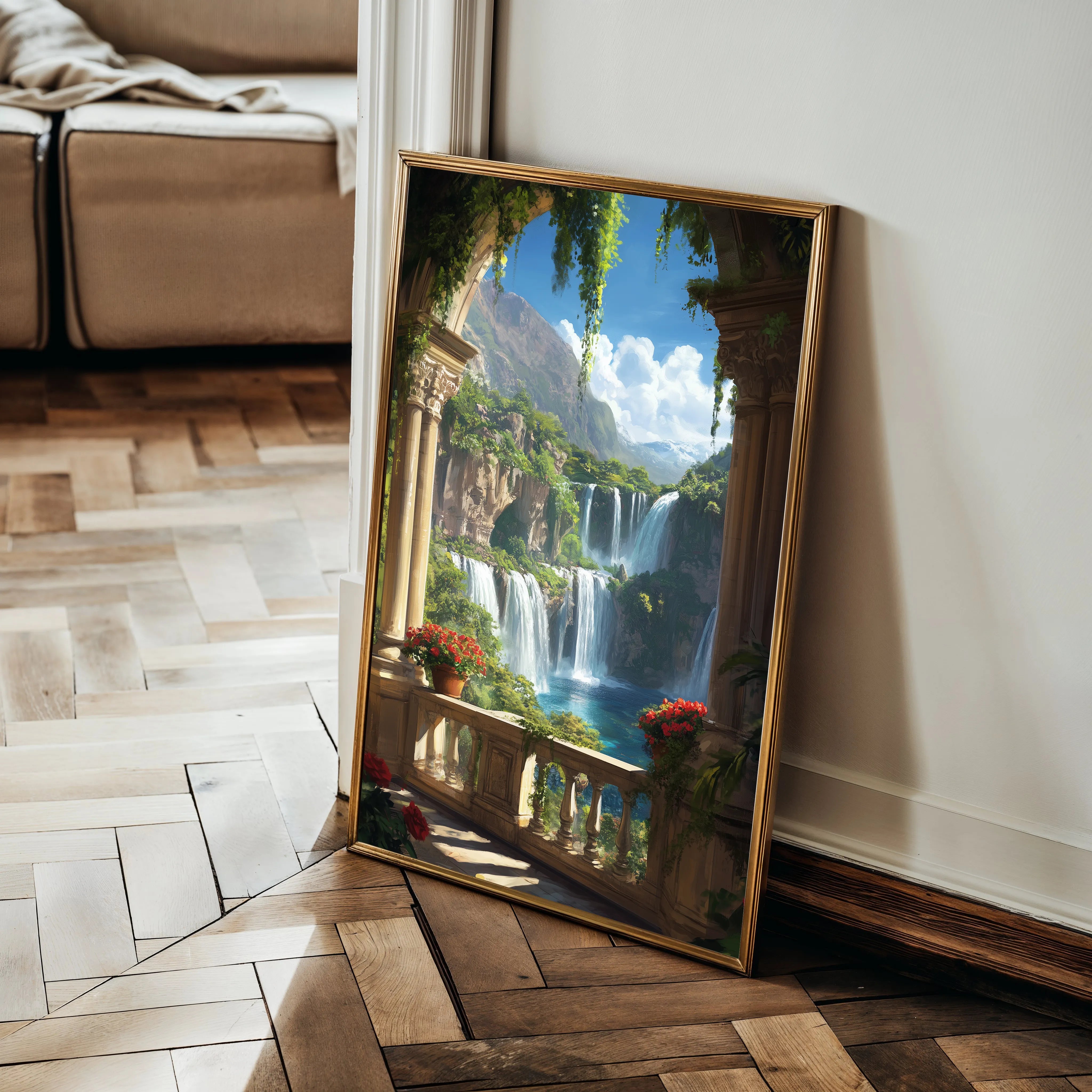 Landscape 399 Canvas Art 60 x 40 cm / Black