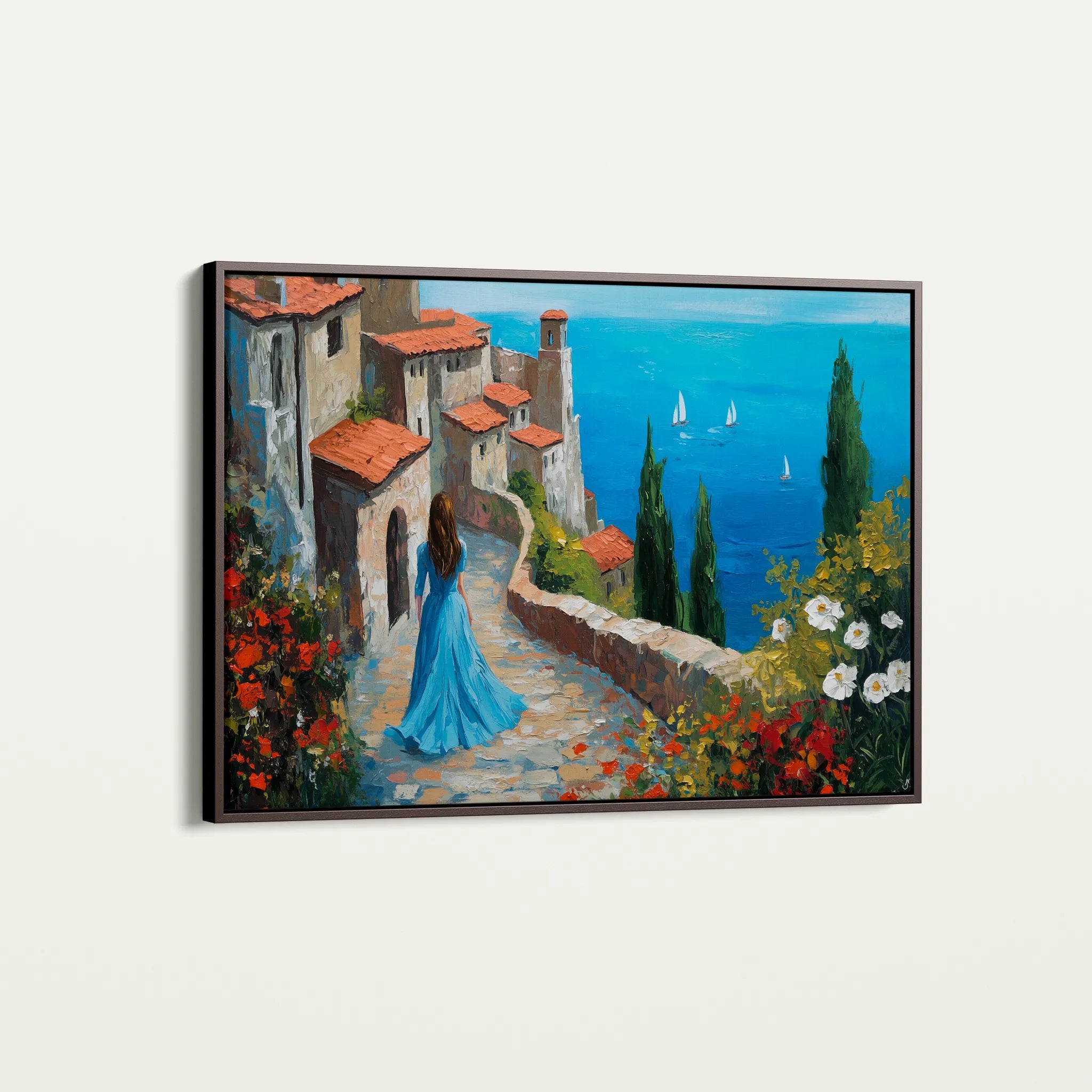 Landscape 400 Canvas Art 60 x 40 cm / Black