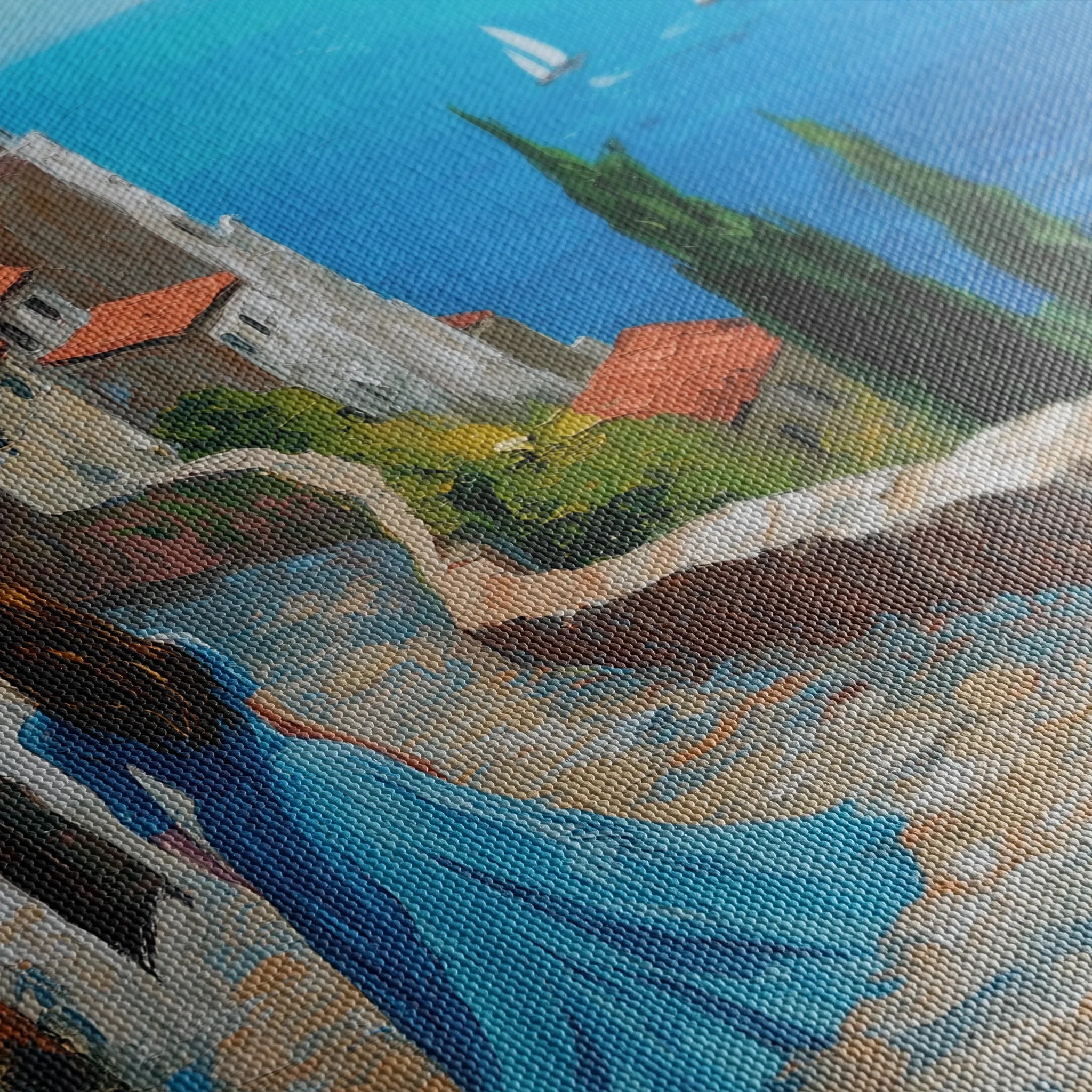Landscape 400 Canvas Art 60 x 40 cm / Black