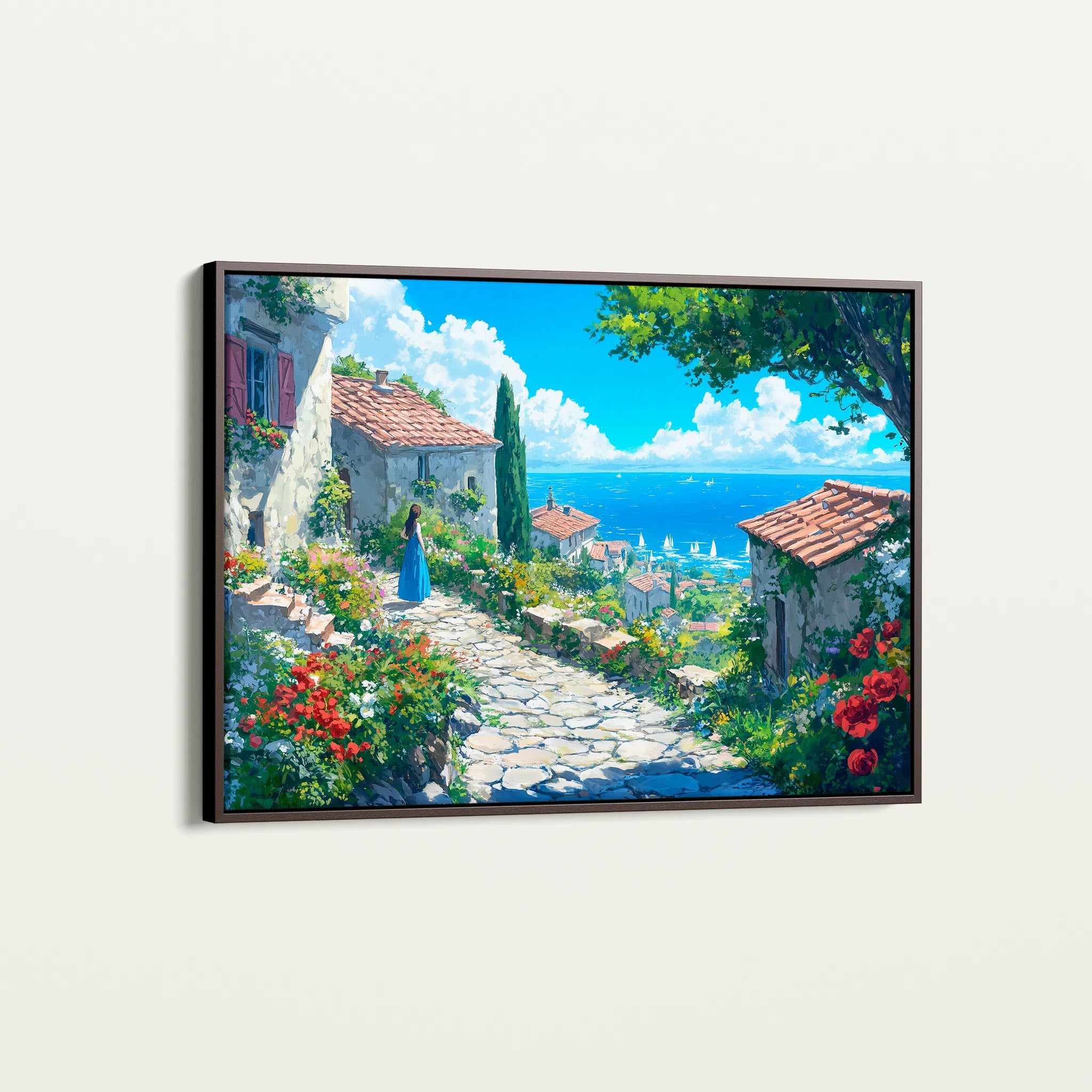 Landscape 401 Canvas Art 60 x 40 cm / Black