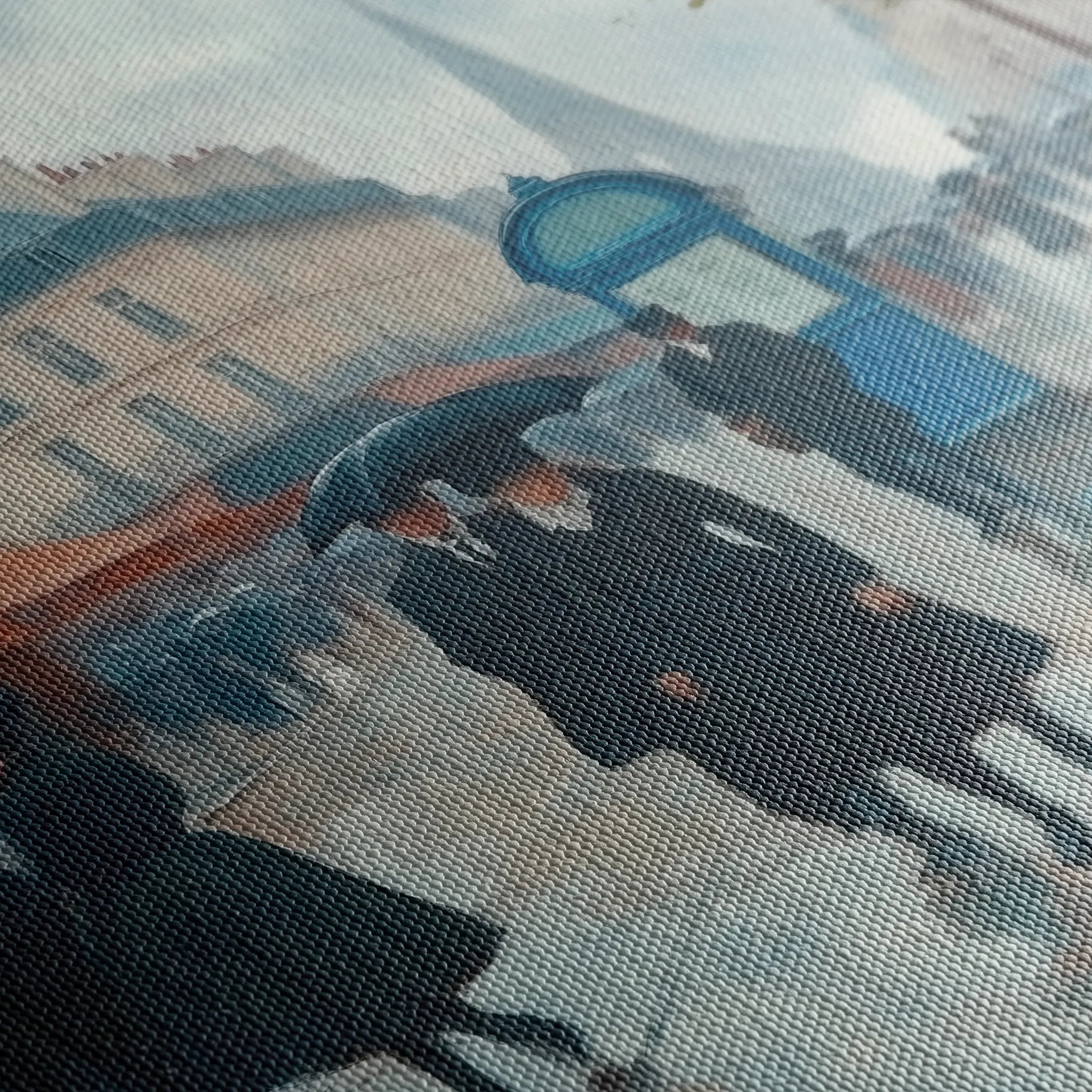 Landscape 402 Canvas Art 60 x 40 cm / Black