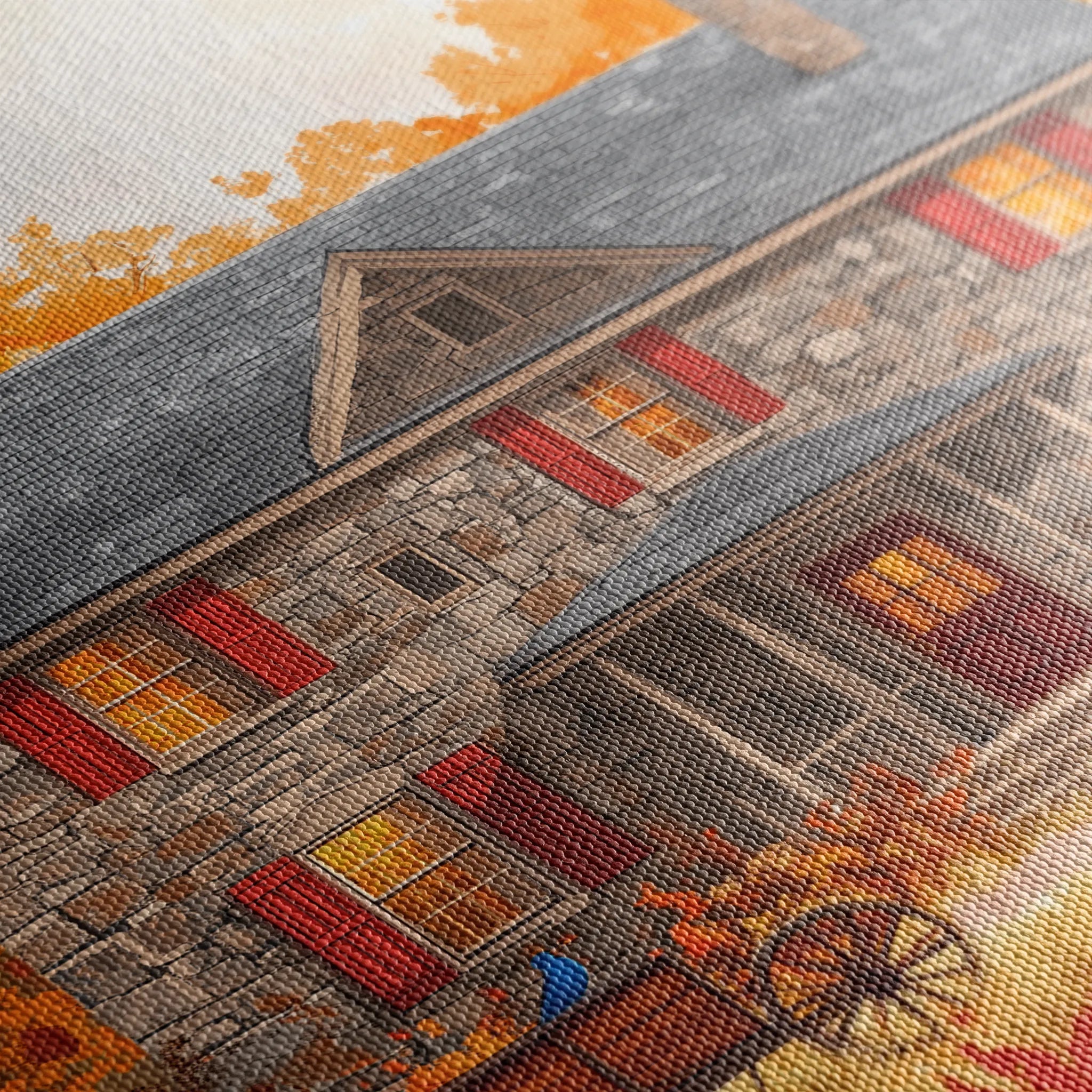 Landscape 403 Canvas Art 60 x 40 cm / Black