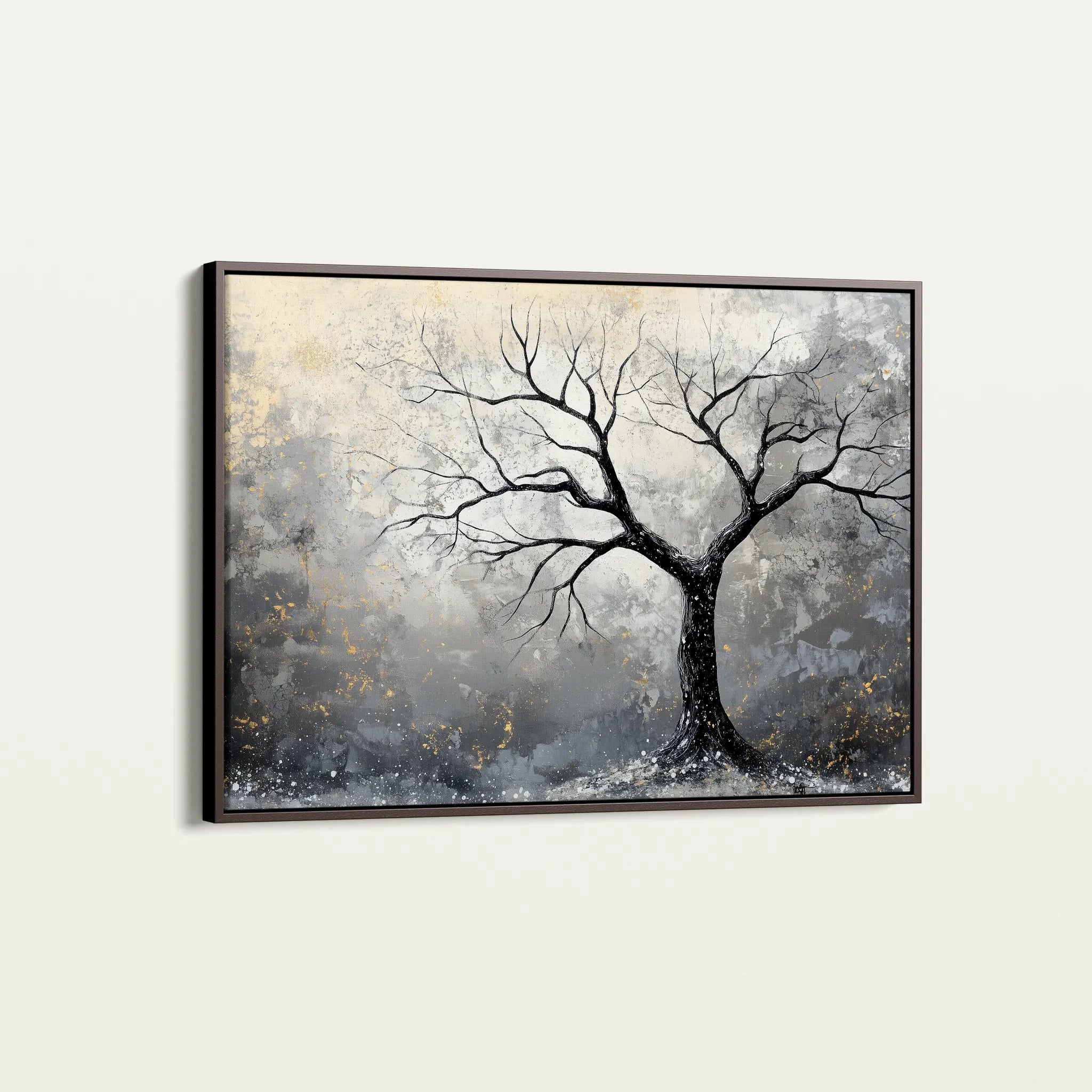 Landscape 404 Canvas Art 60 x 40 cm / Black