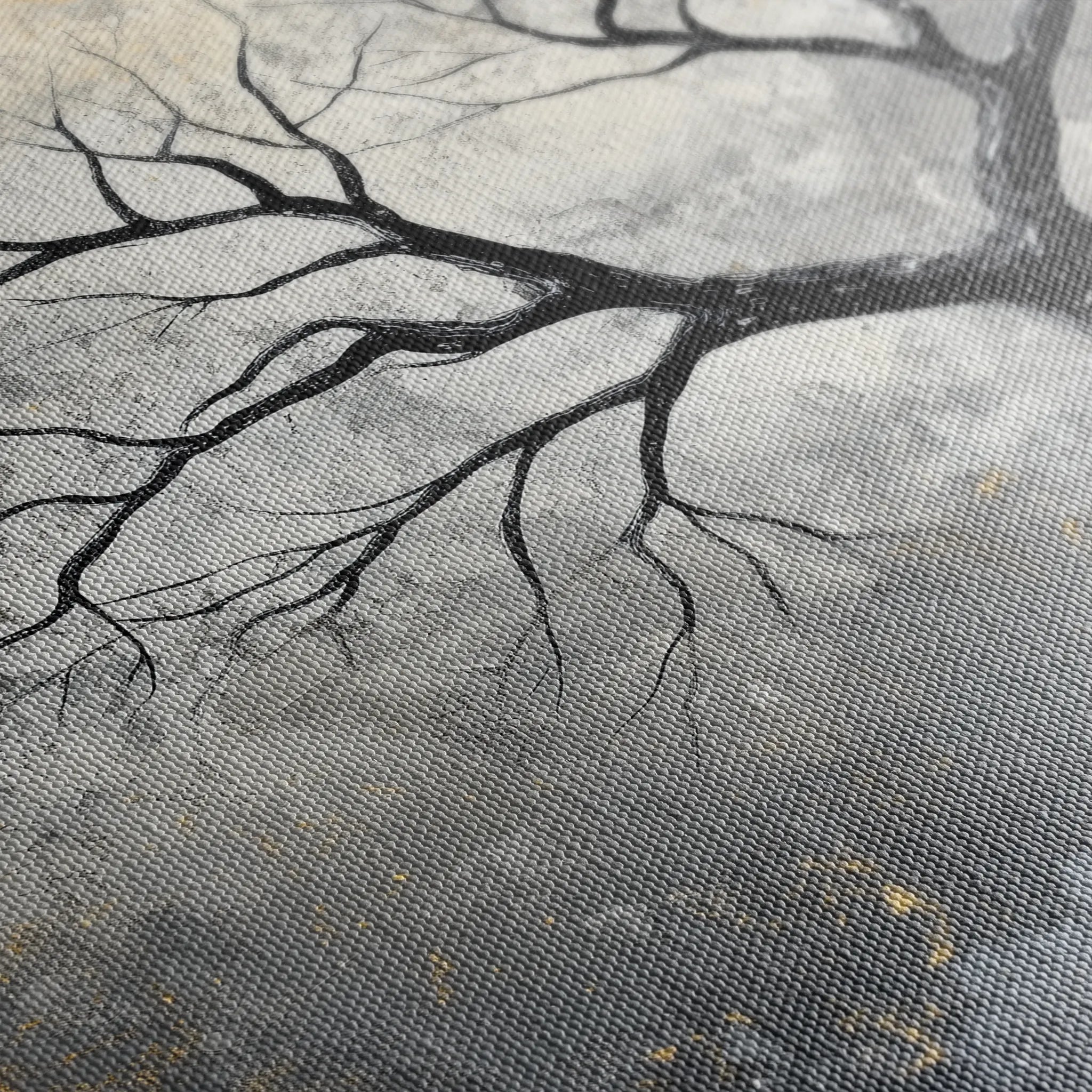 Landscape 404 Canvas Art 60 x 40 cm / Black