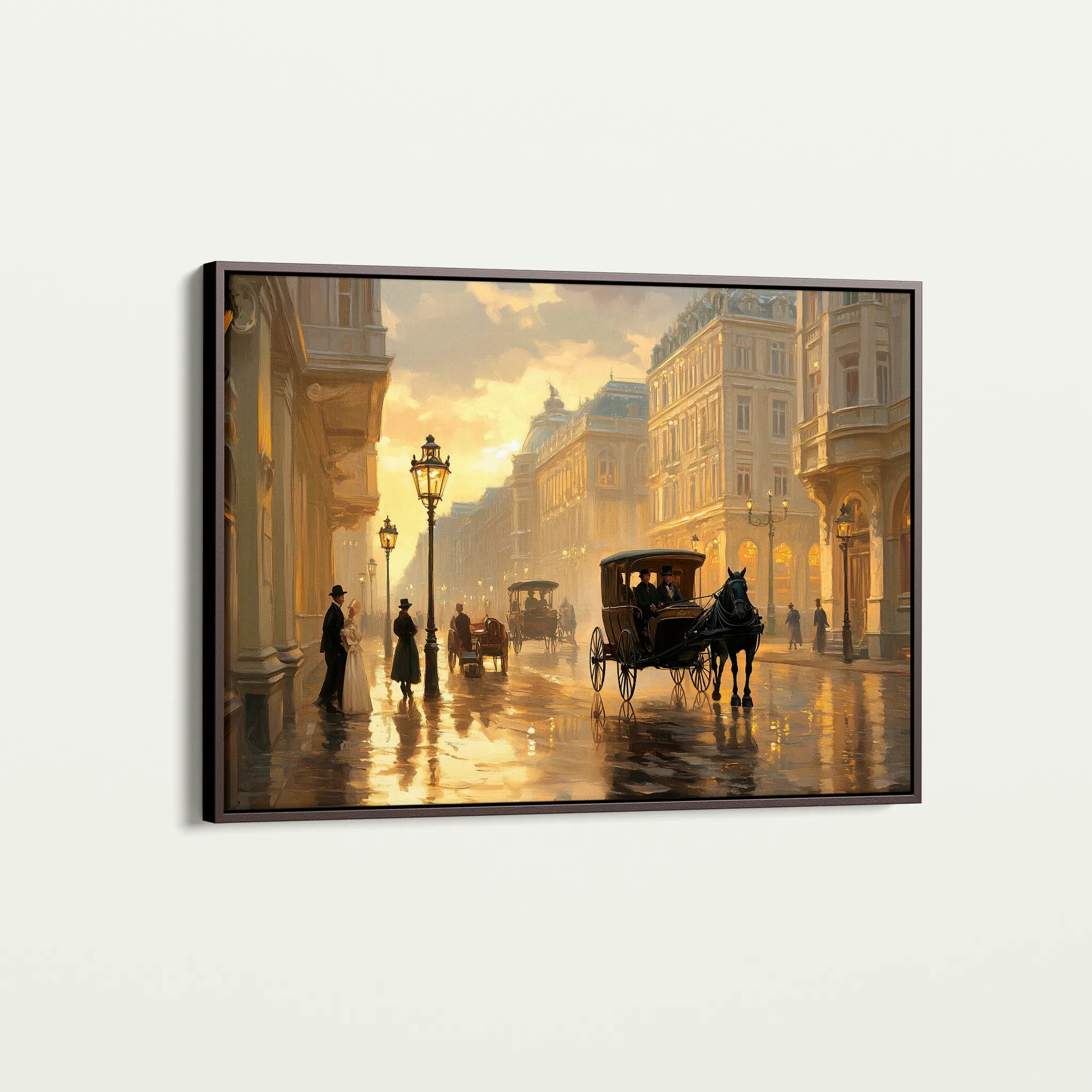 Landscape 405 Canvas Art 60 x 40 cm / Black