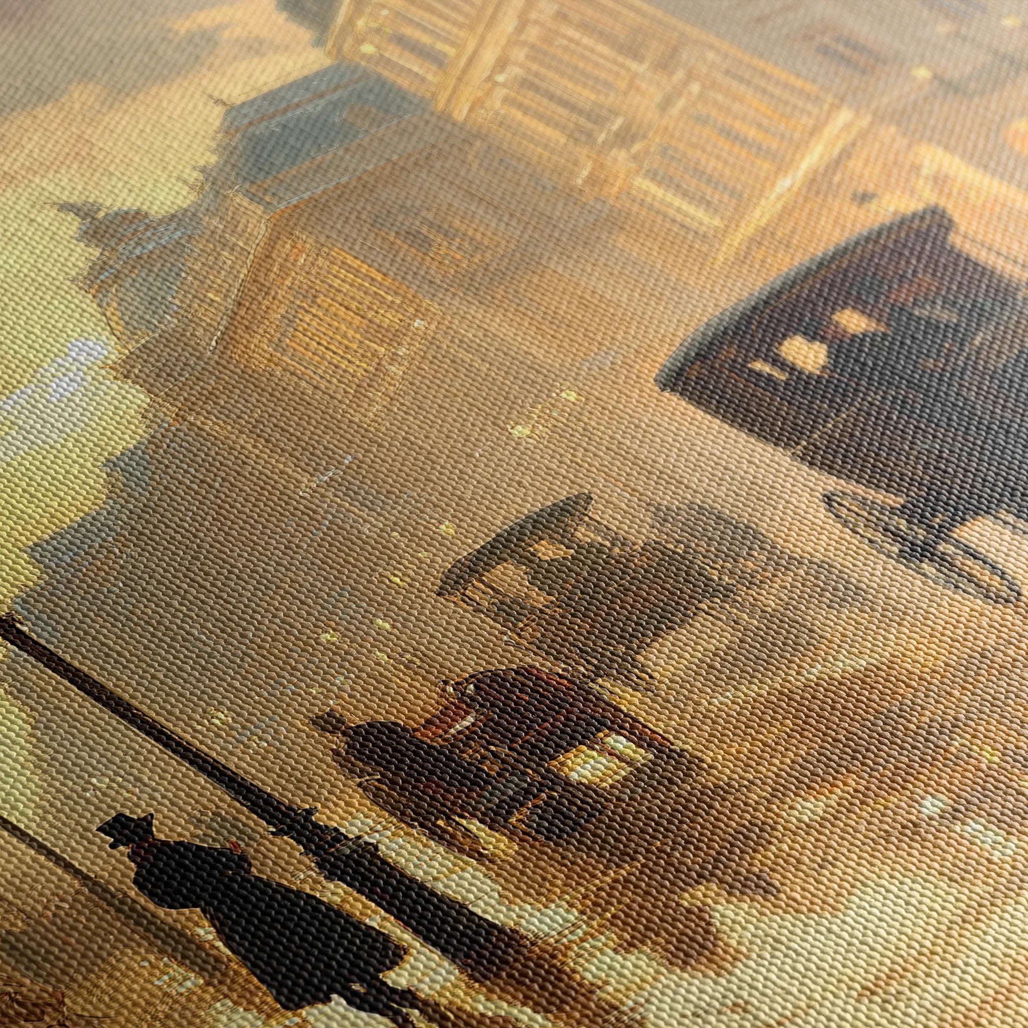 Landscape 405 Canvas Art 60 x 40 cm / Black