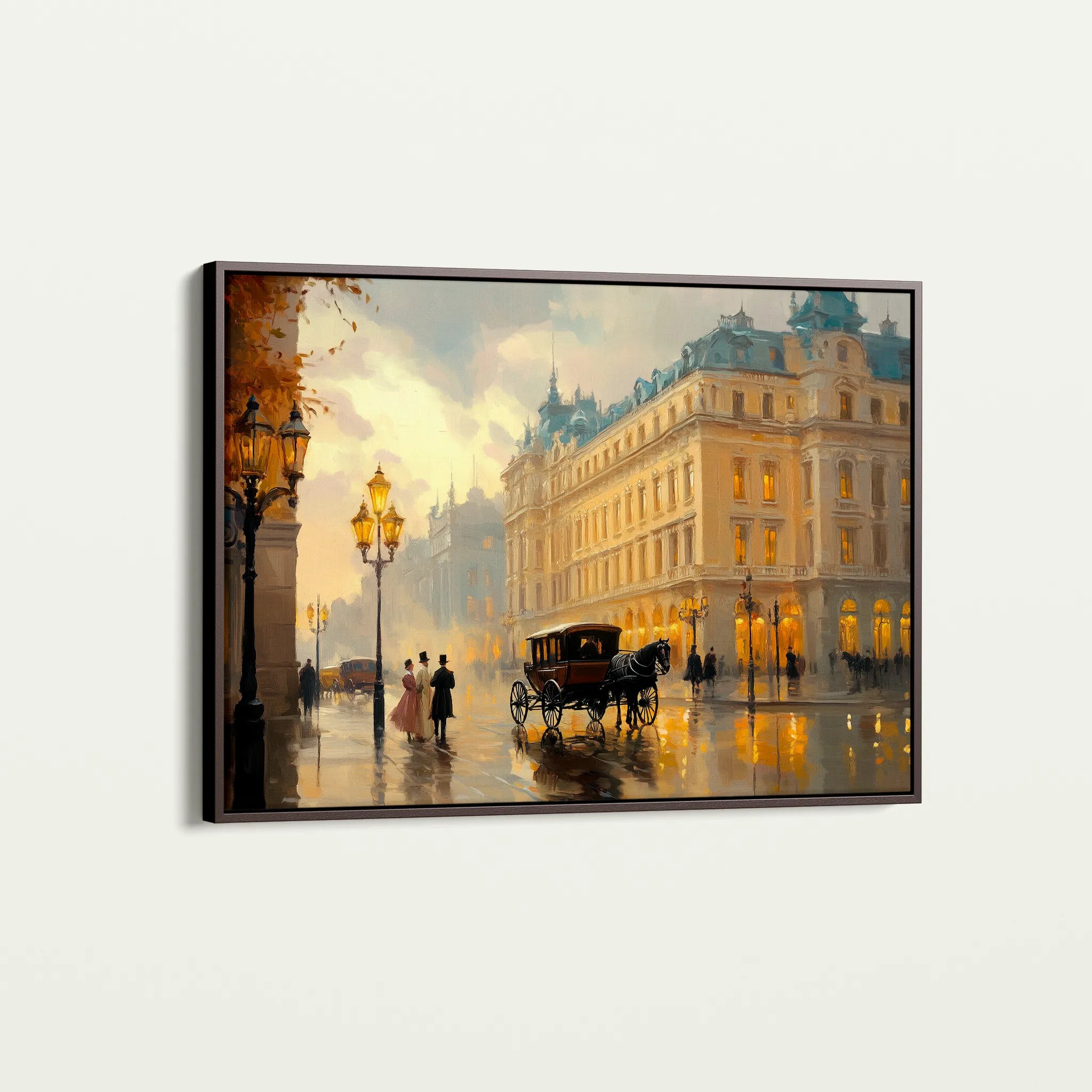Landscape 406 Canvas Art 60 x 40 cm / Black