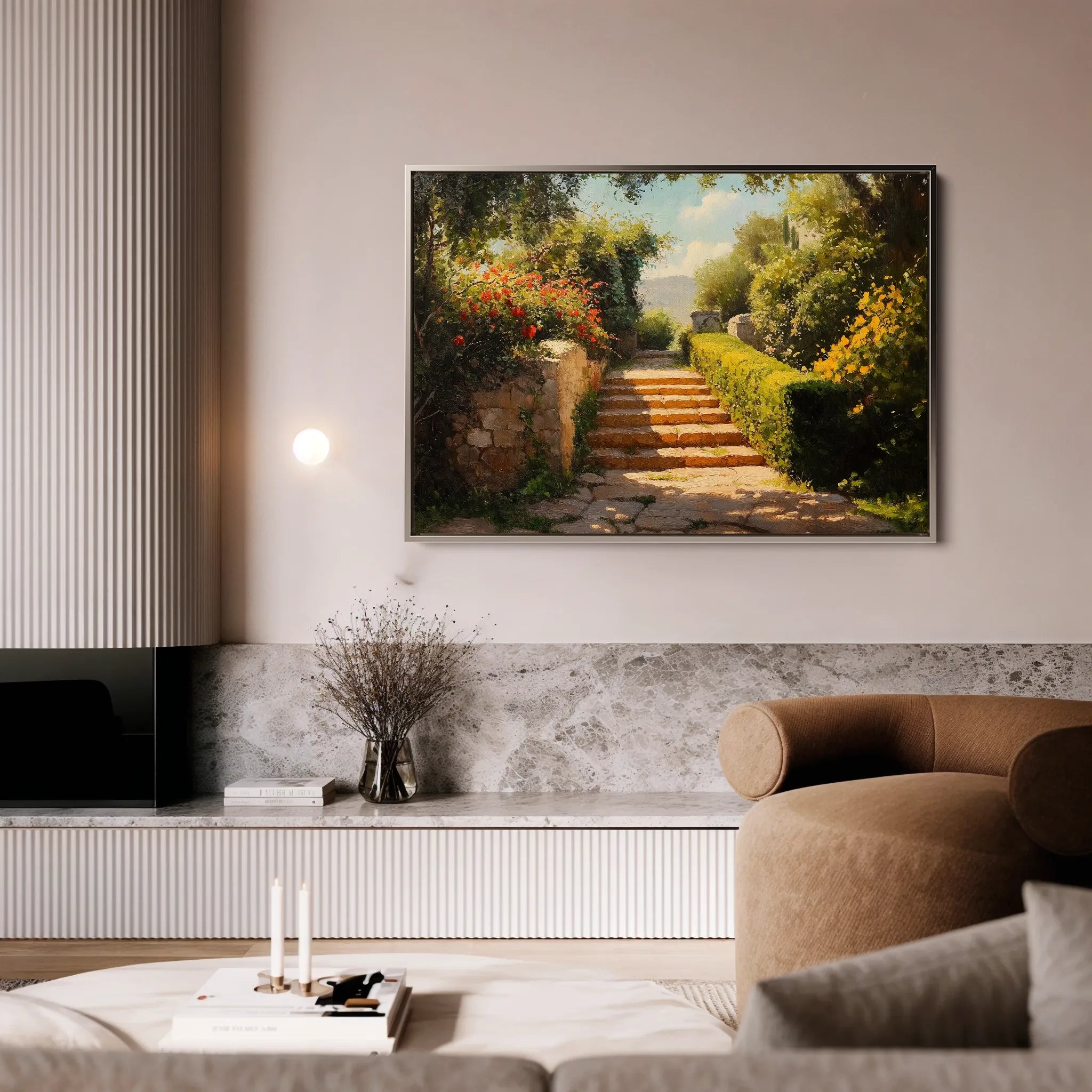 Landscape 408 Canvas Art 60 x 40 cm / Black