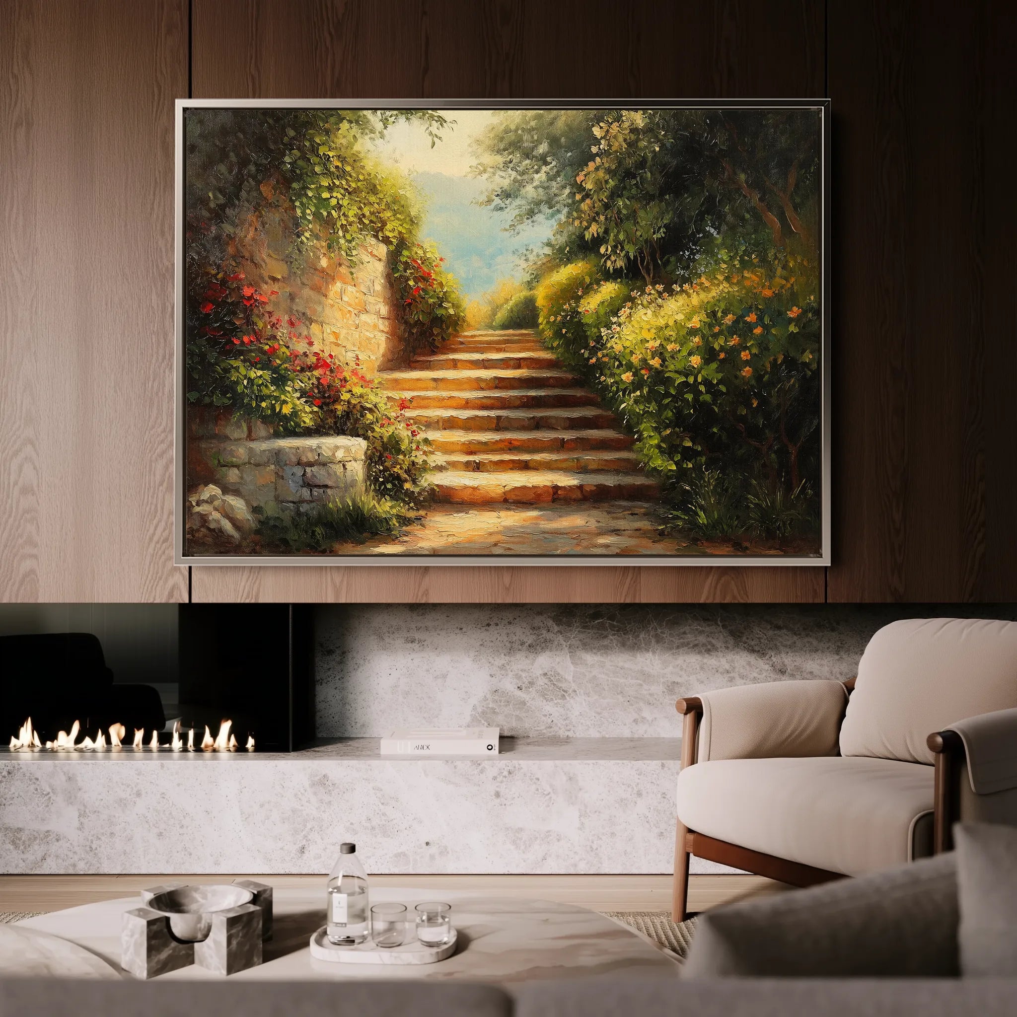 Landscape 409 Canvas Art 60 x 40 cm / Black