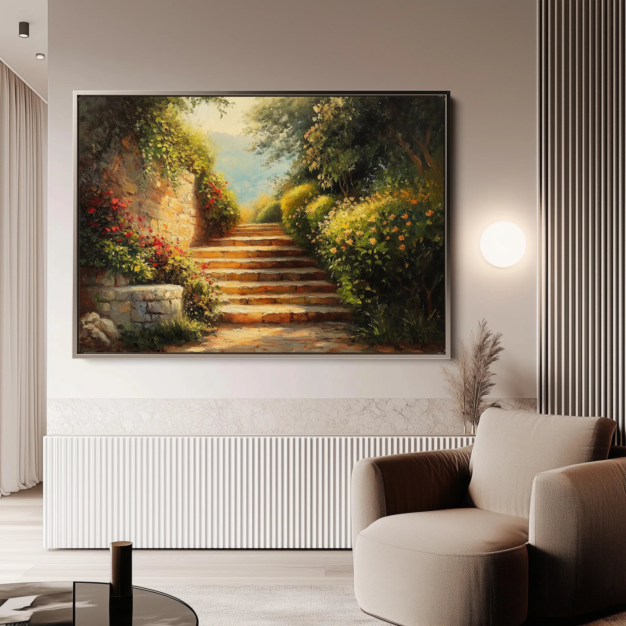 Landscape 409 Canvas Art 60 x 40 cm / Black