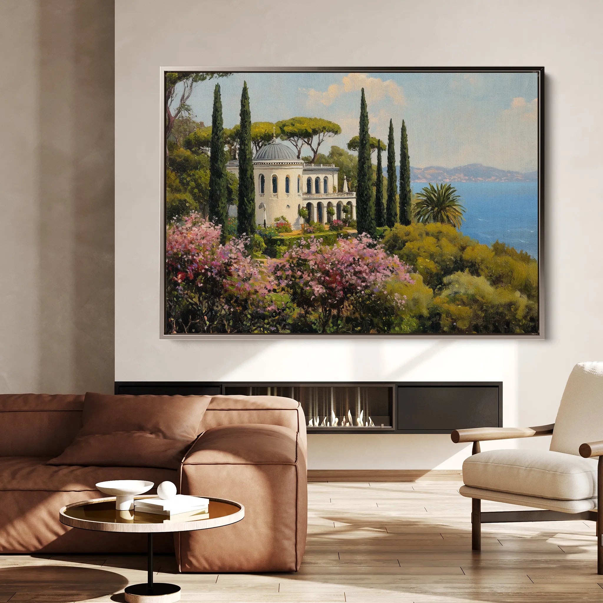 Landscape 410 Canvas Art 60 x 40 cm / Black