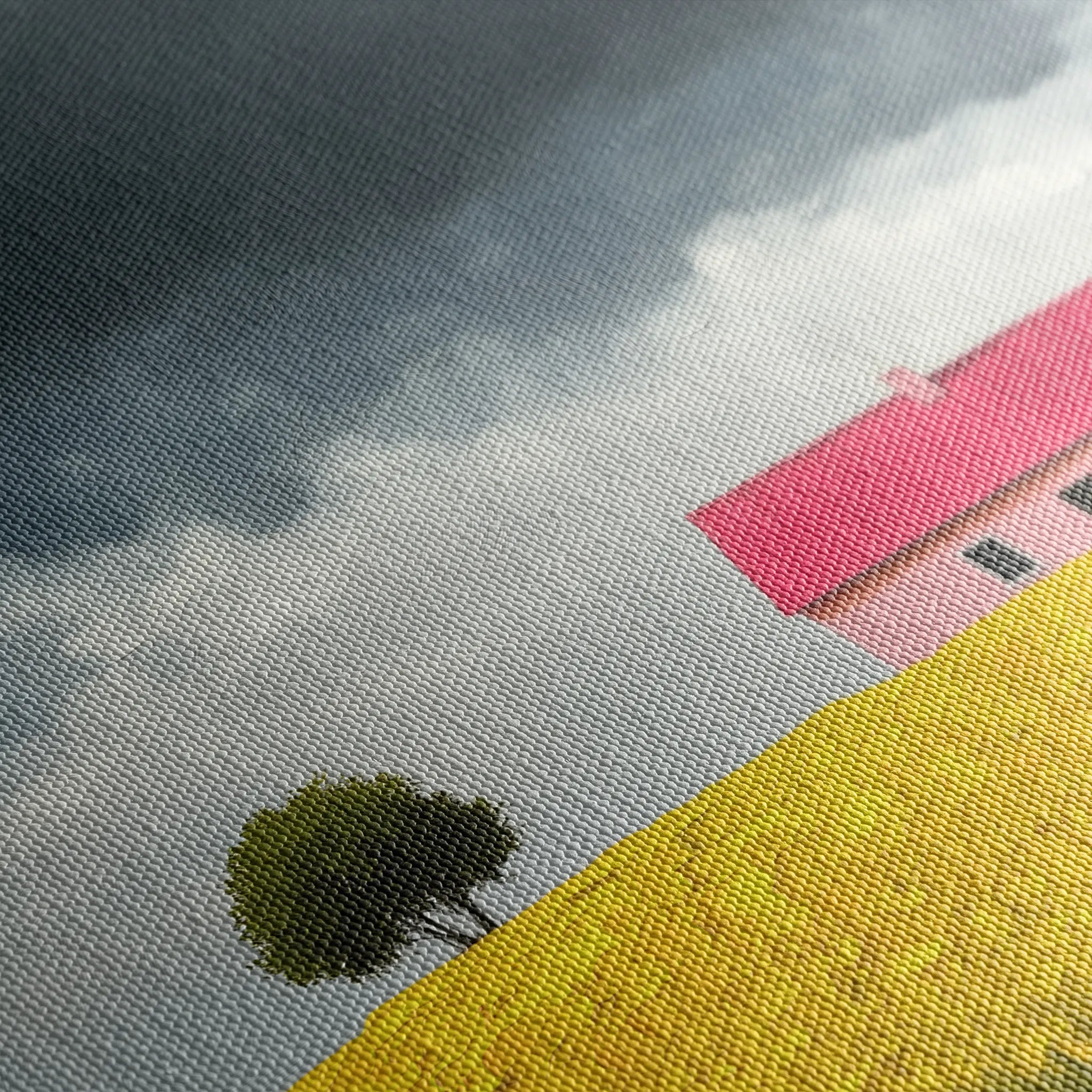 Landscape 412 Canvas Art 60 x 40 cm / Black