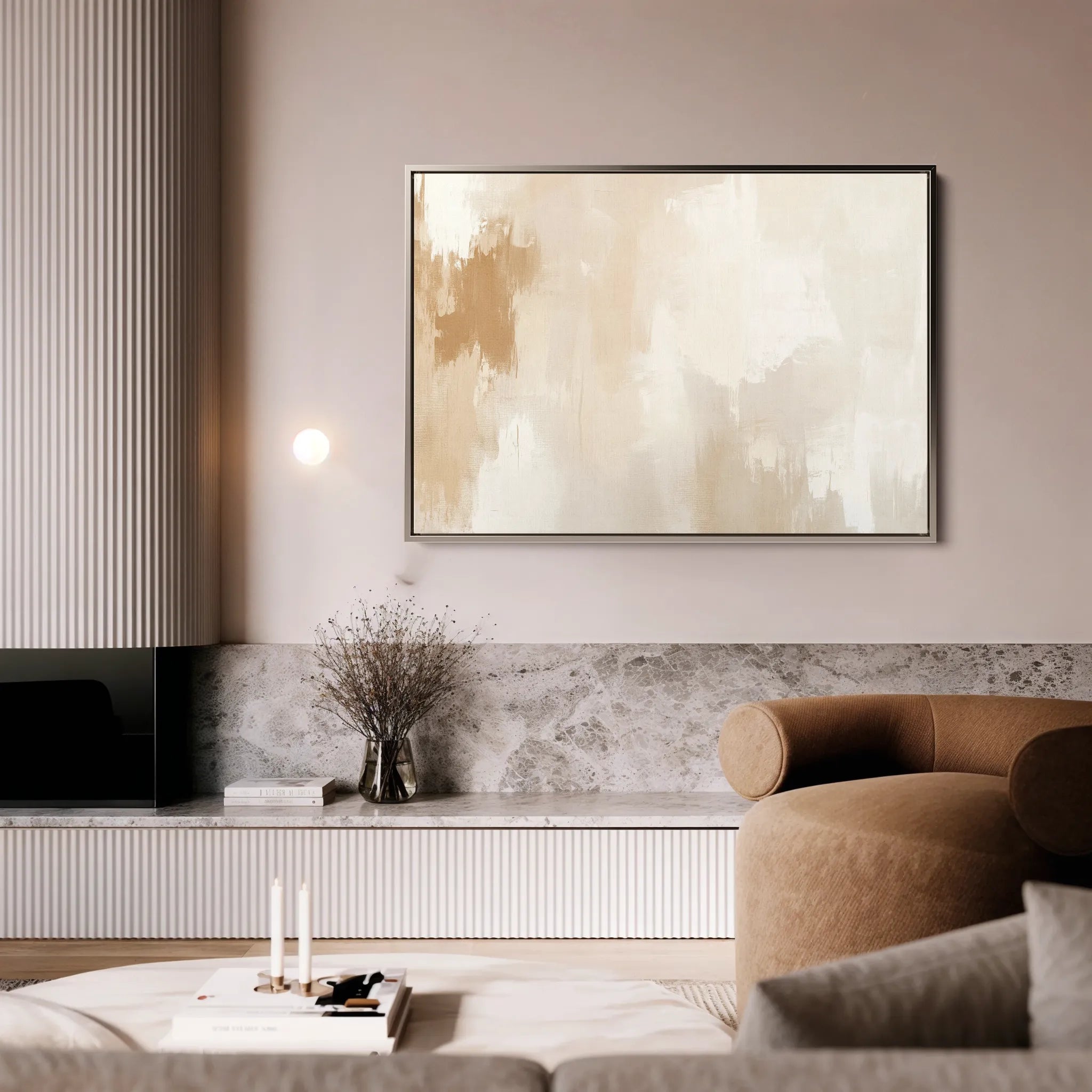 Abstract 413 Canvas Art 60 x 40 cm / Black
