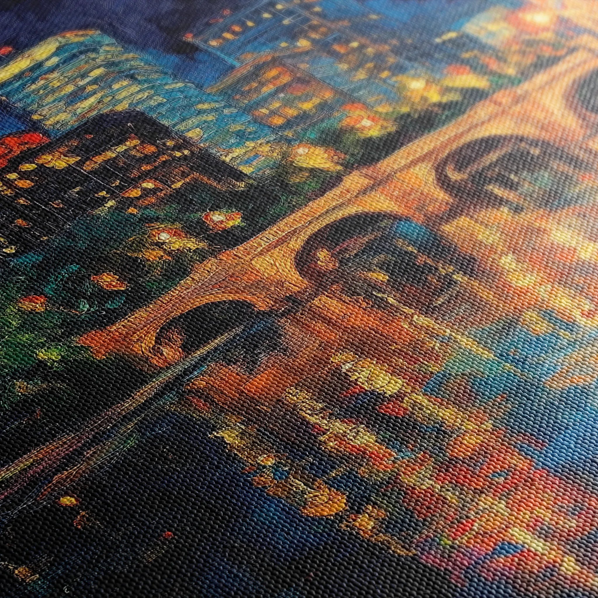 Landscape 415 Canvas Art 60 x 40 cm / Black