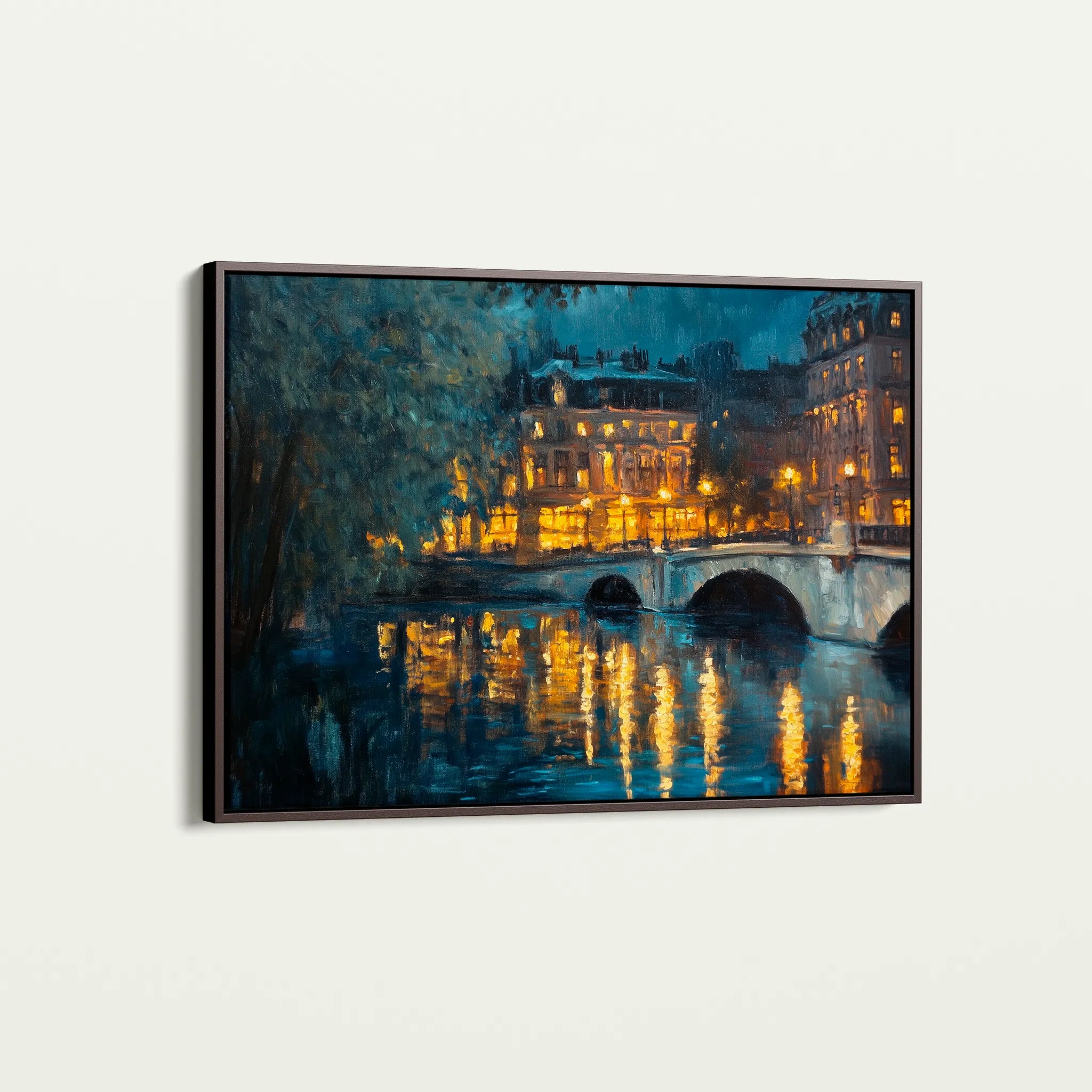 Landscape 416 Canvas Art 60 x 40 cm / Black
