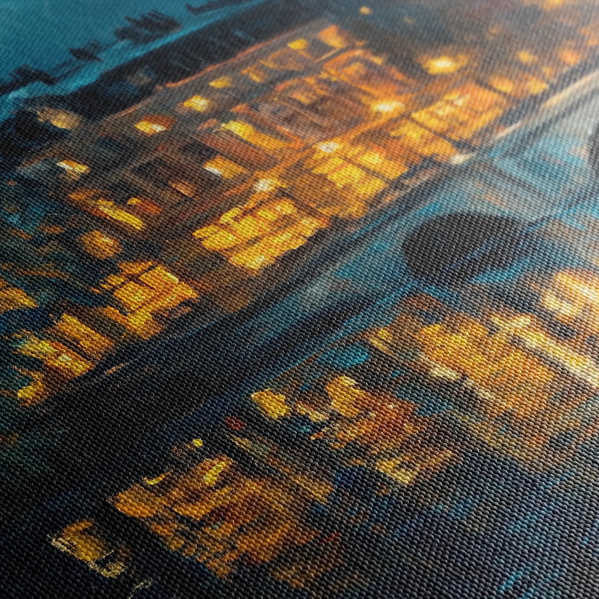 Landscape 416 Canvas Art 60 x 40 cm / Black