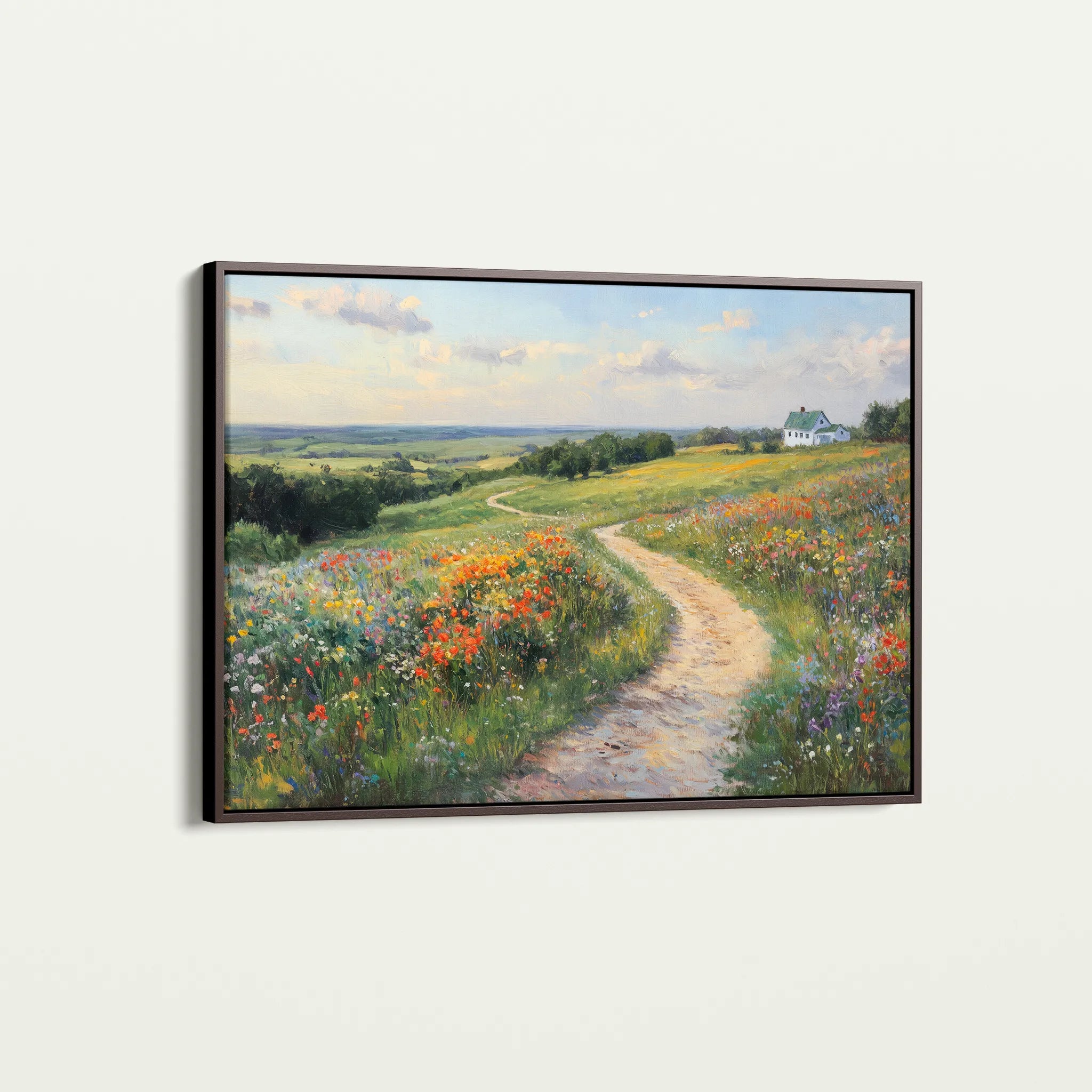 Landscape 417 Canvas Art 60 x 40 cm / Black