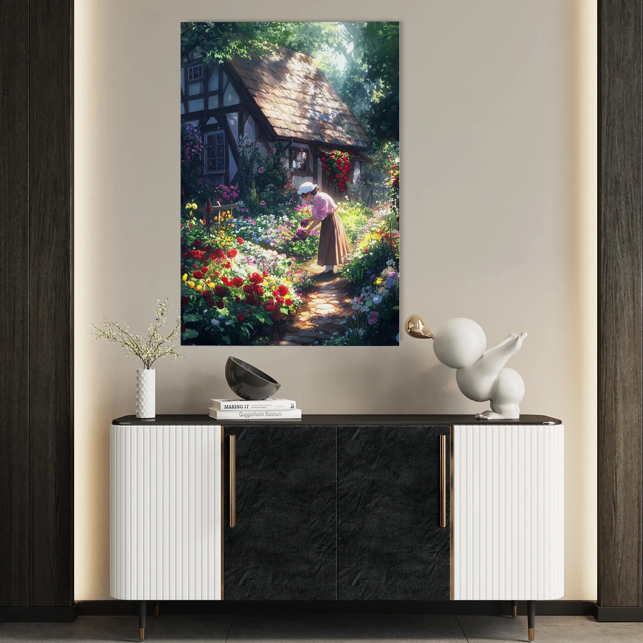 Landscape 419 Canvas Art 60 x 40 cm / Black