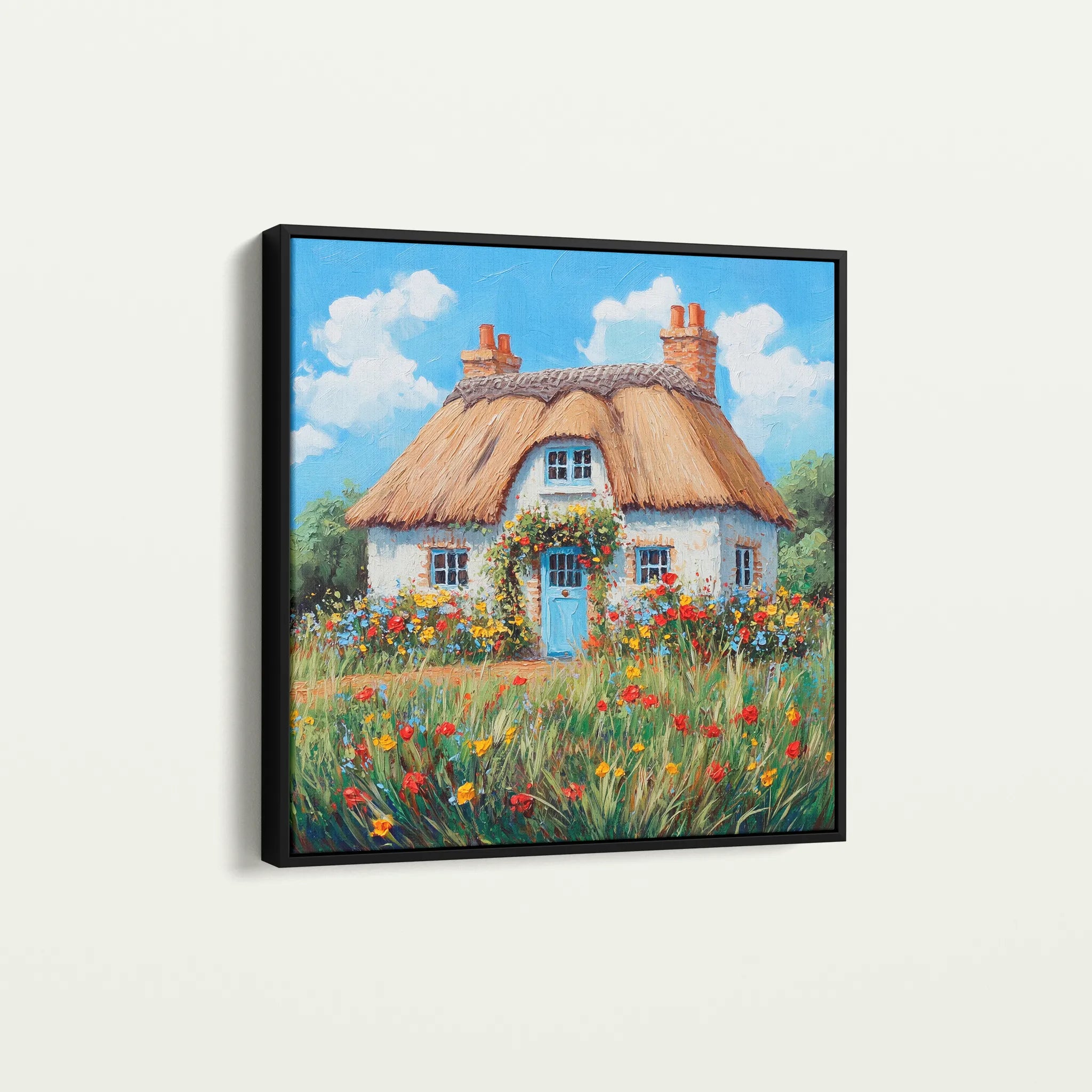 Landscape 420 Canvas Art 60 x 60 cm / Black