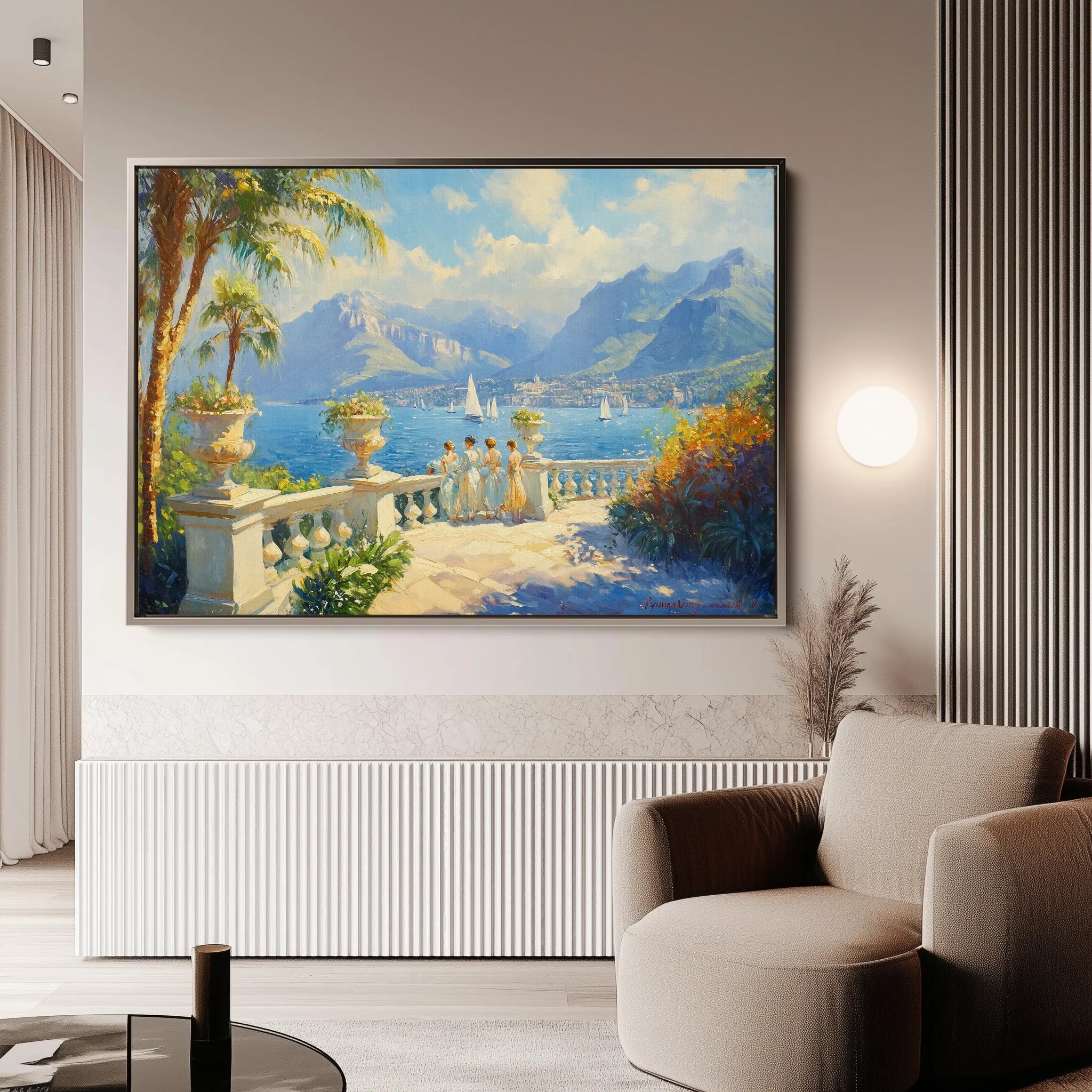 Landscape 421 Canvas Art 60 x 40 cm / Black