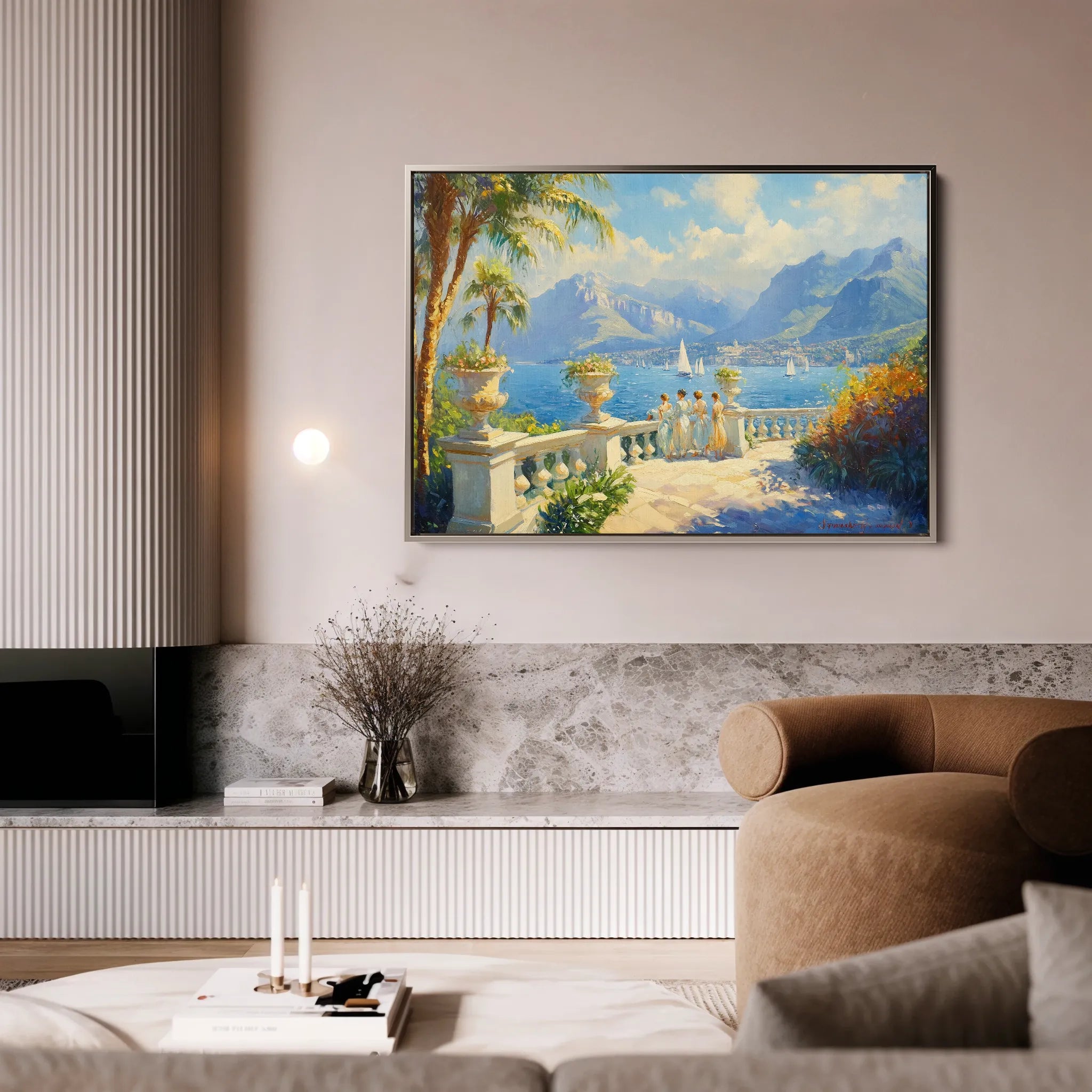 Landscape 421 Canvas Art 60 x 40 cm / Black