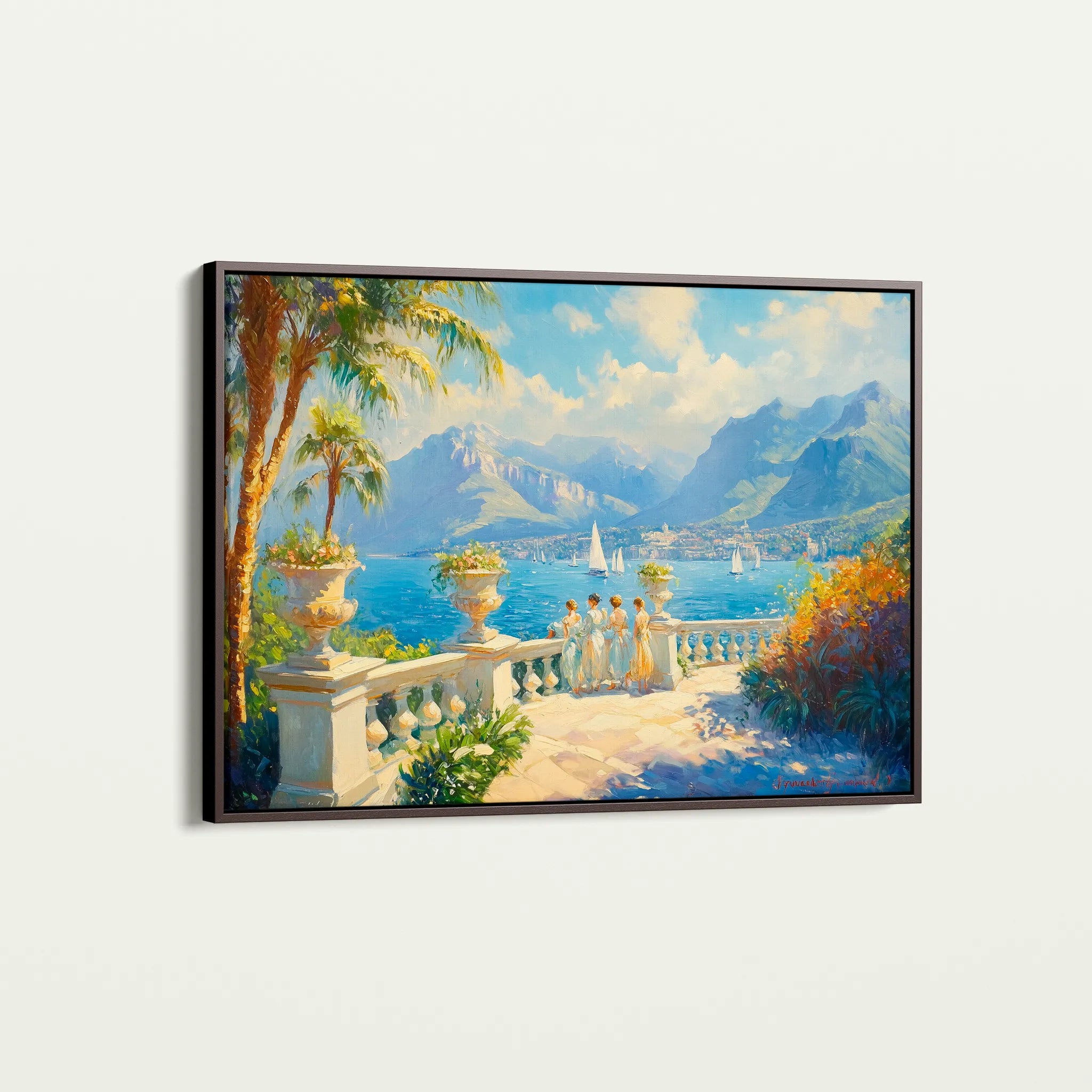 Landscape 421 Canvas Art 60 x 40 cm / Black