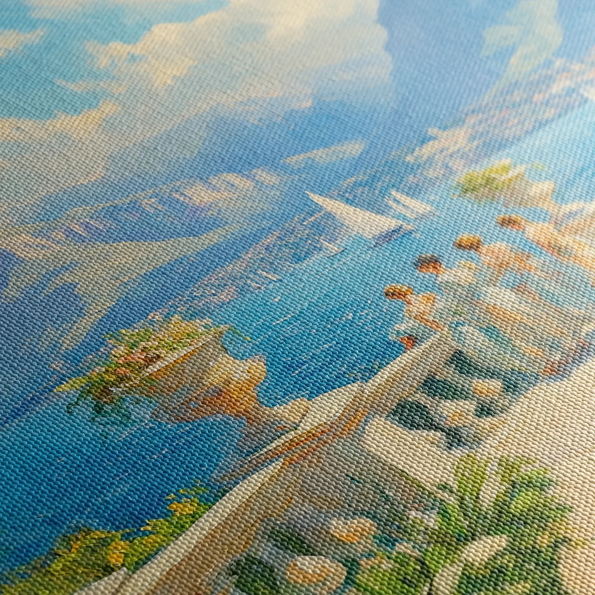Landscape 421 Canvas Art 60 x 40 cm / Black