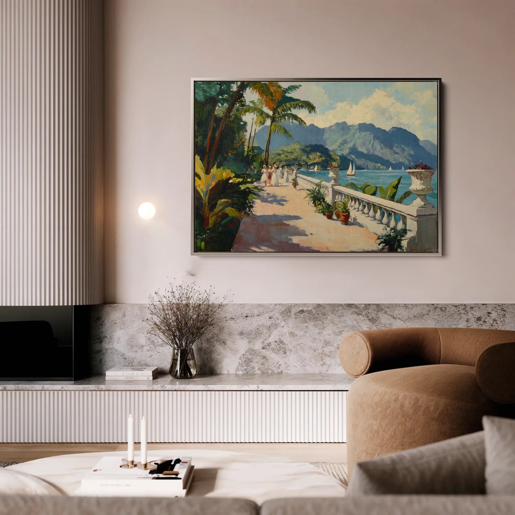 Landscape 422 Canvas Art 60 x 40 cm / Black