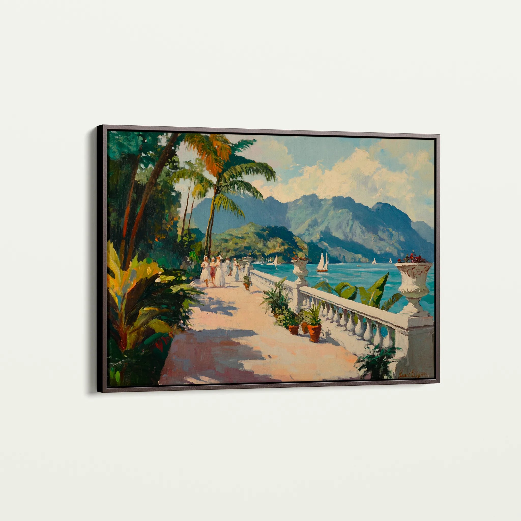 Landscape 422 Canvas Art 60 x 40 cm / Black