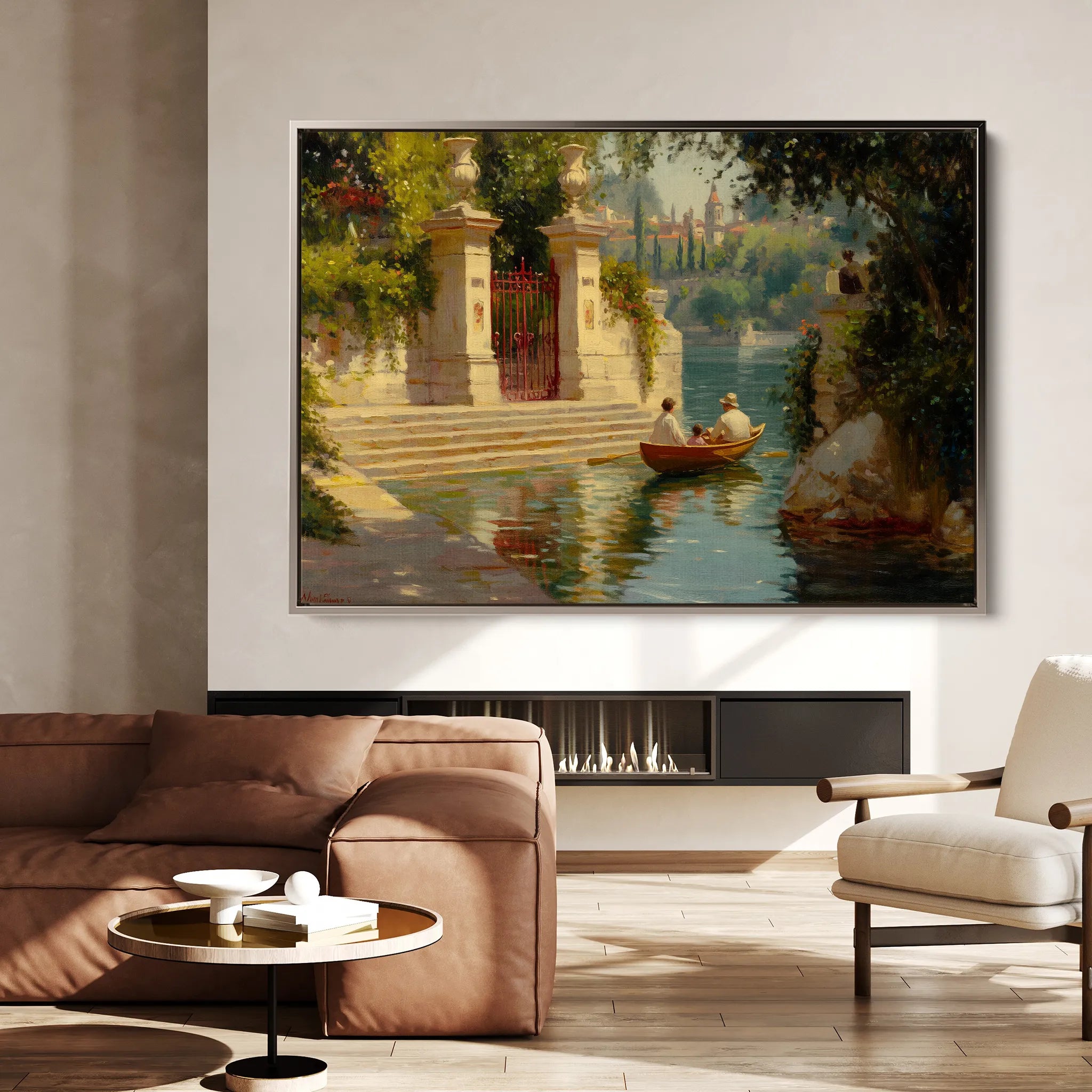 Landscape 423 Canvas Art 60 x 40 cm / Black