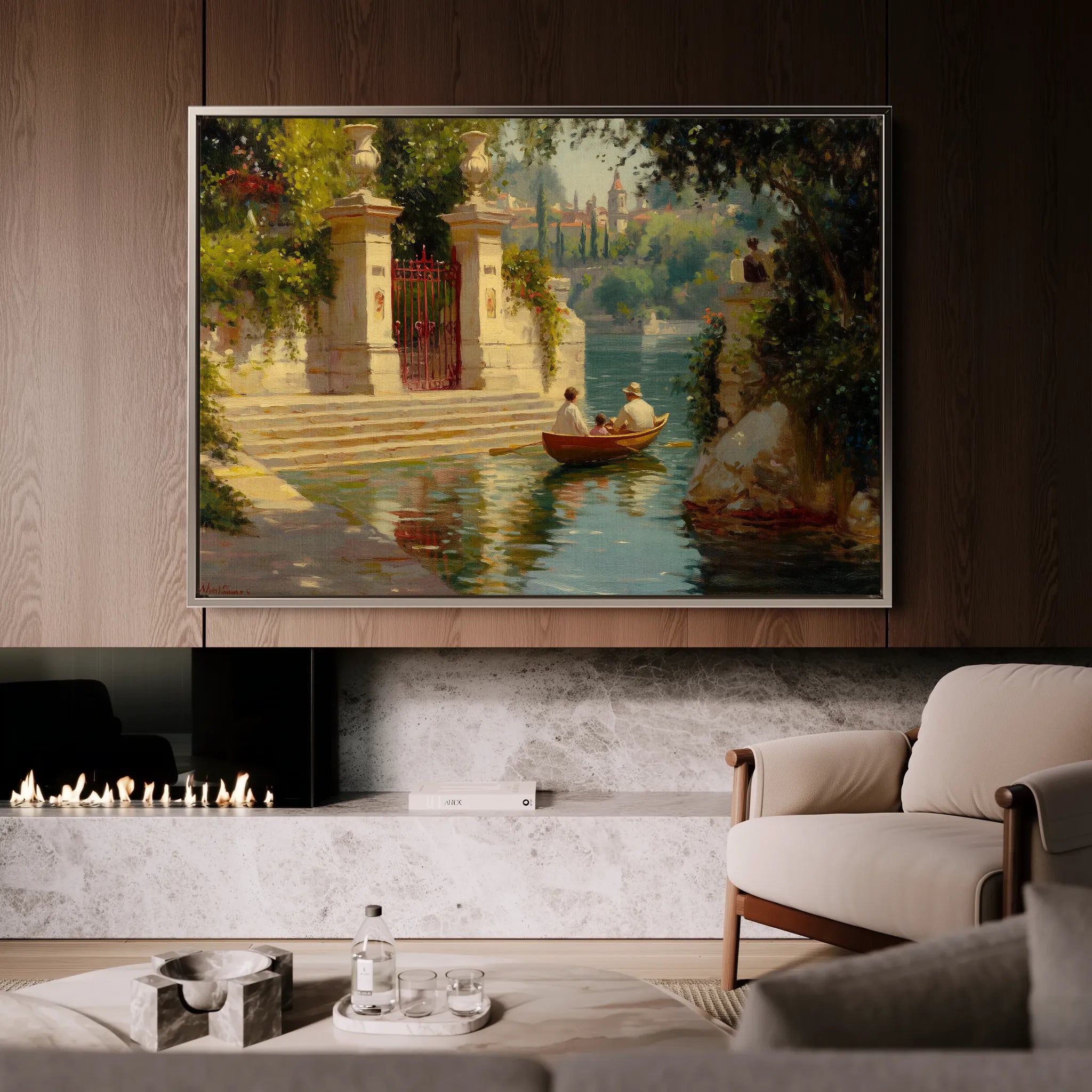 Landscape 423 Canvas Art 60 x 40 cm / Black