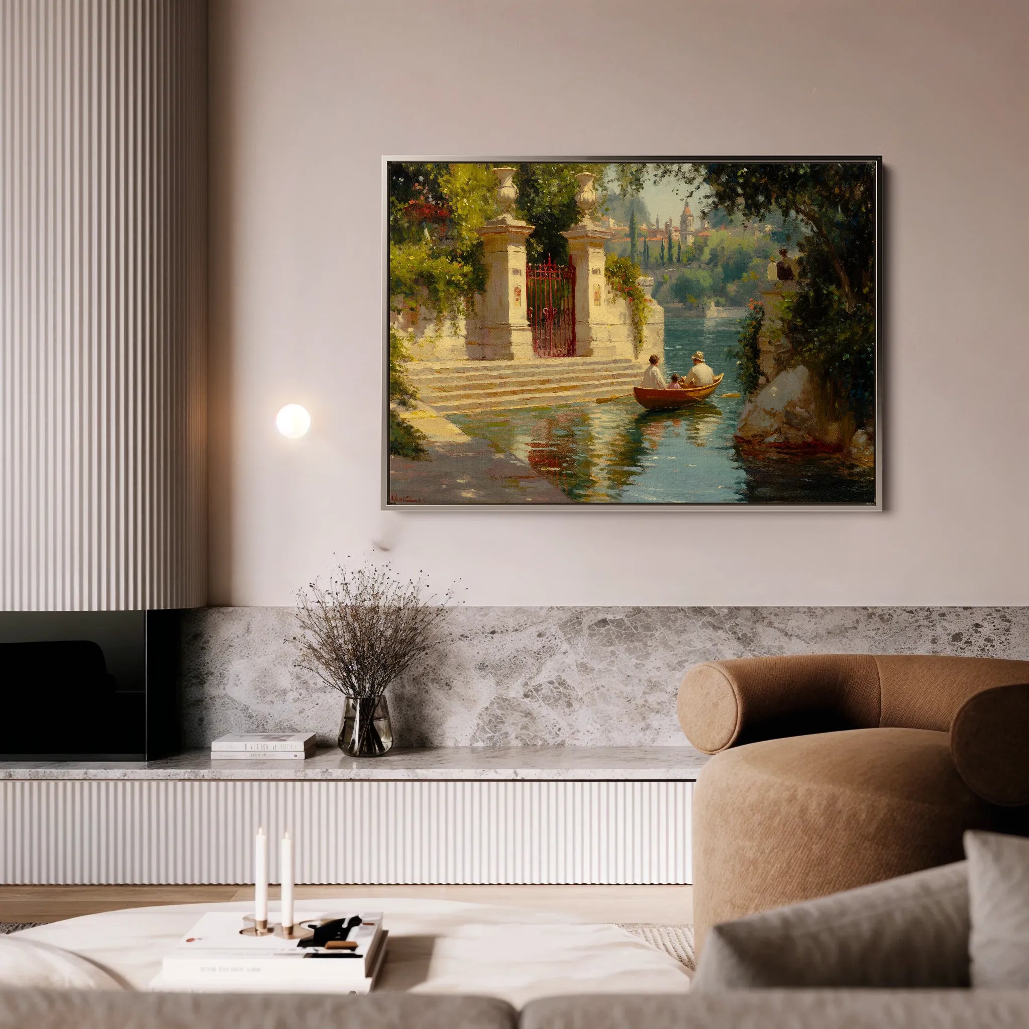 Landscape 423 Canvas Art 60 x 40 cm / Black