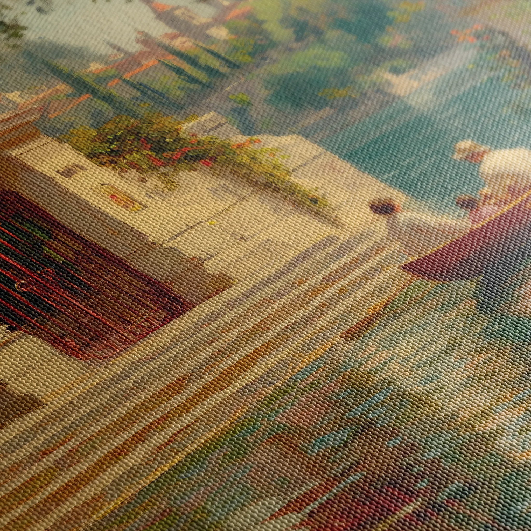 Landscape 423 Canvas Art 60 x 40 cm / Black