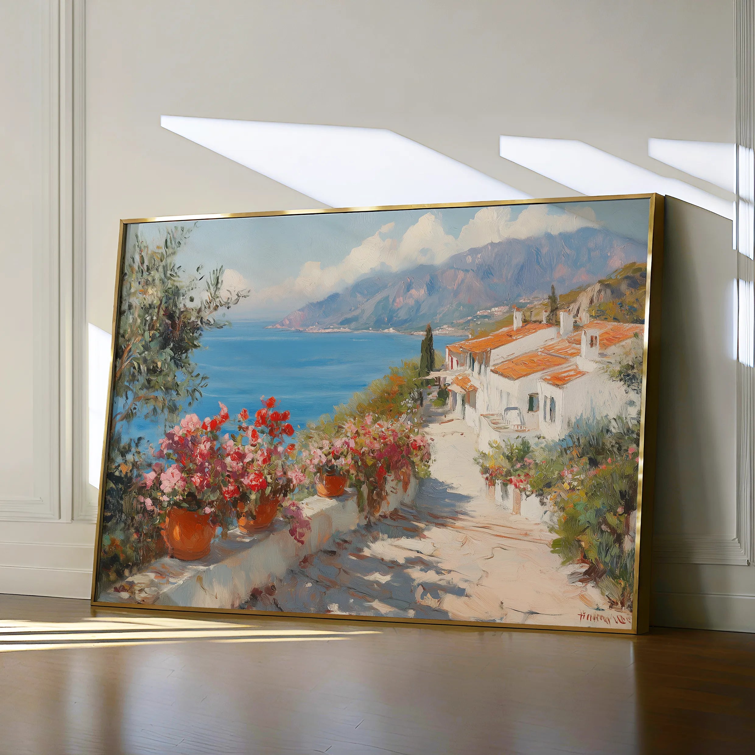 Landscape 427 Canvas Art 60 x 40 cm / Black