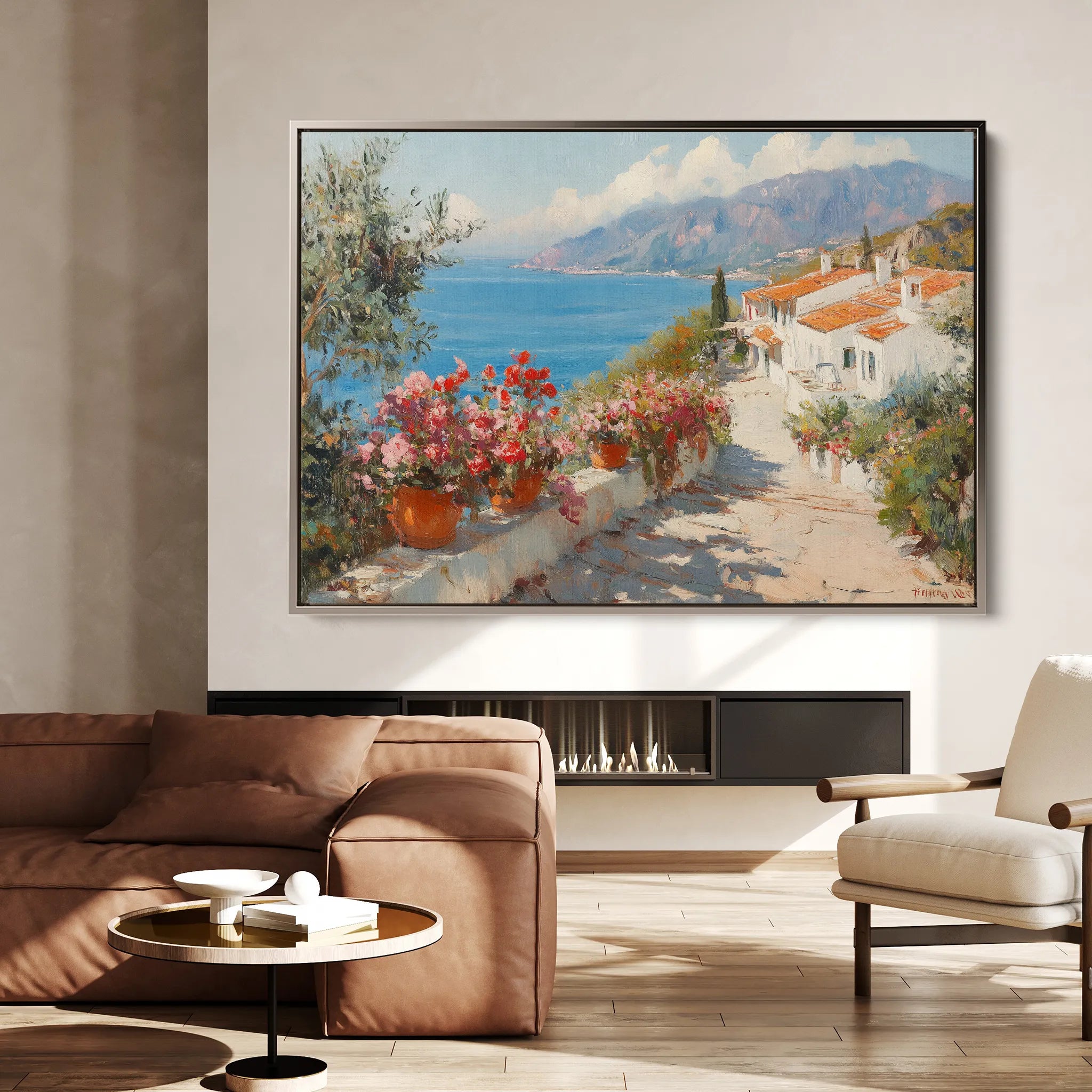 Landscape 427 Canvas Art 60 x 40 cm / Black