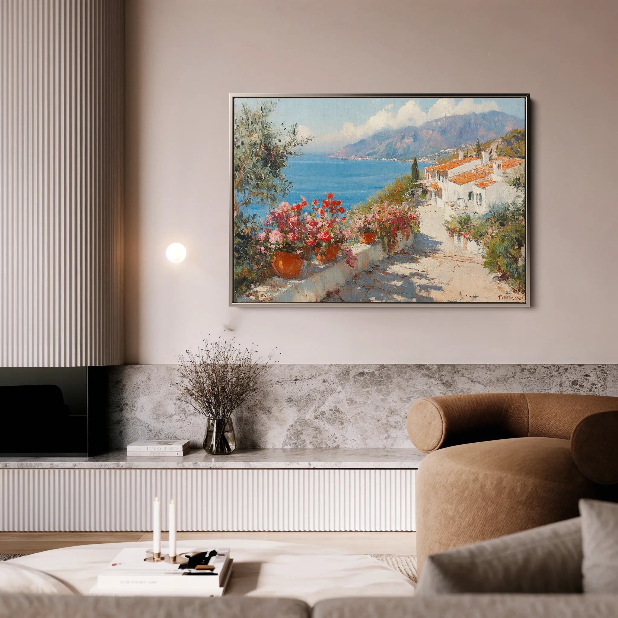 Landscape 427 Canvas Art 60 x 40 cm / Black
