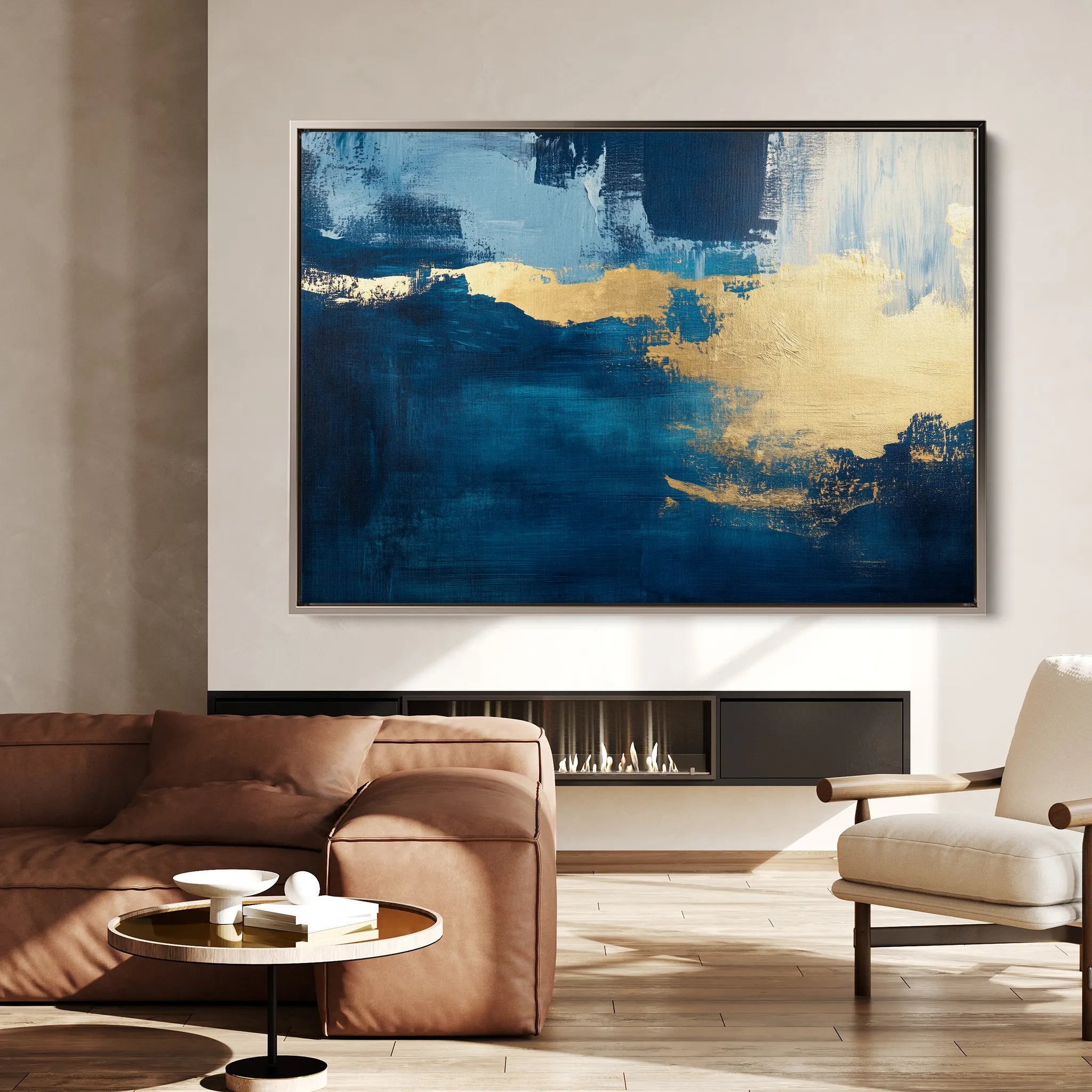 Abstract 428 Canvas Art 60 x 40 cm / Black