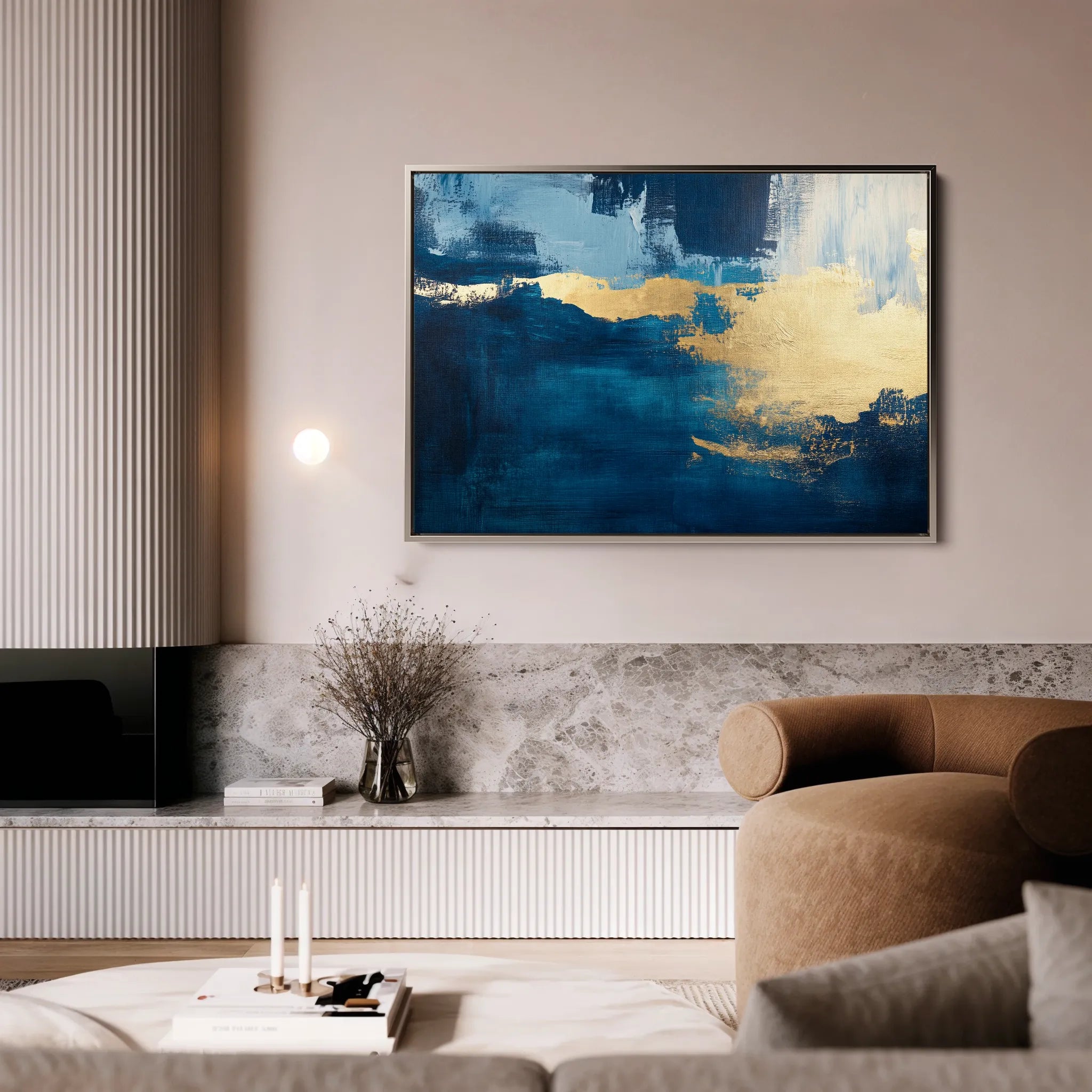 Abstract 428 Canvas Art 60 x 40 cm / Black